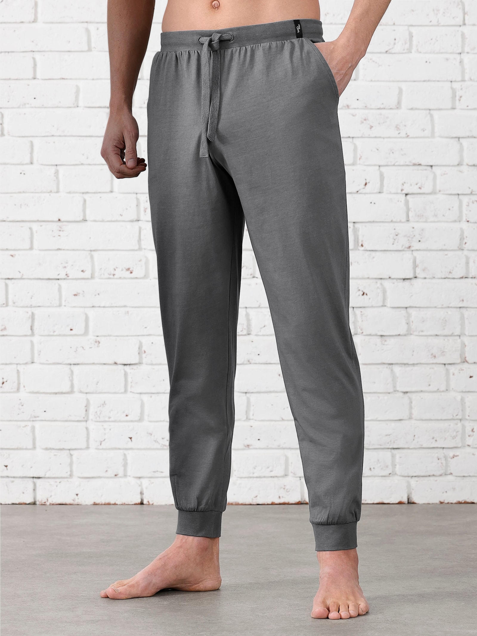 wäschepur men Hosen lang - anthrazit + topas