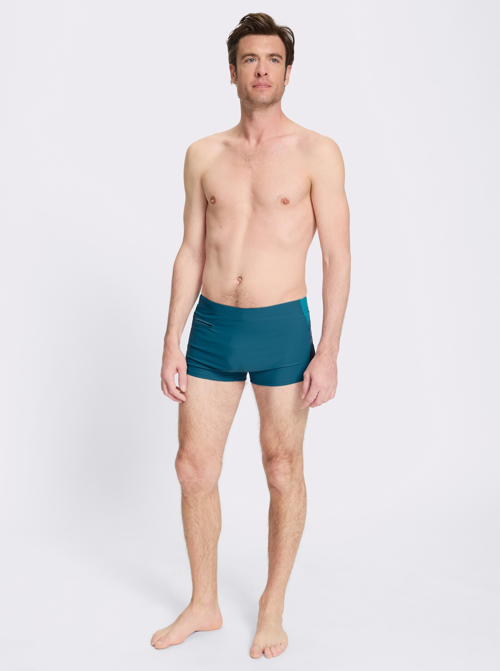 feel good Badehose mit Reißverschluss-Tasche - topas-bedruckt