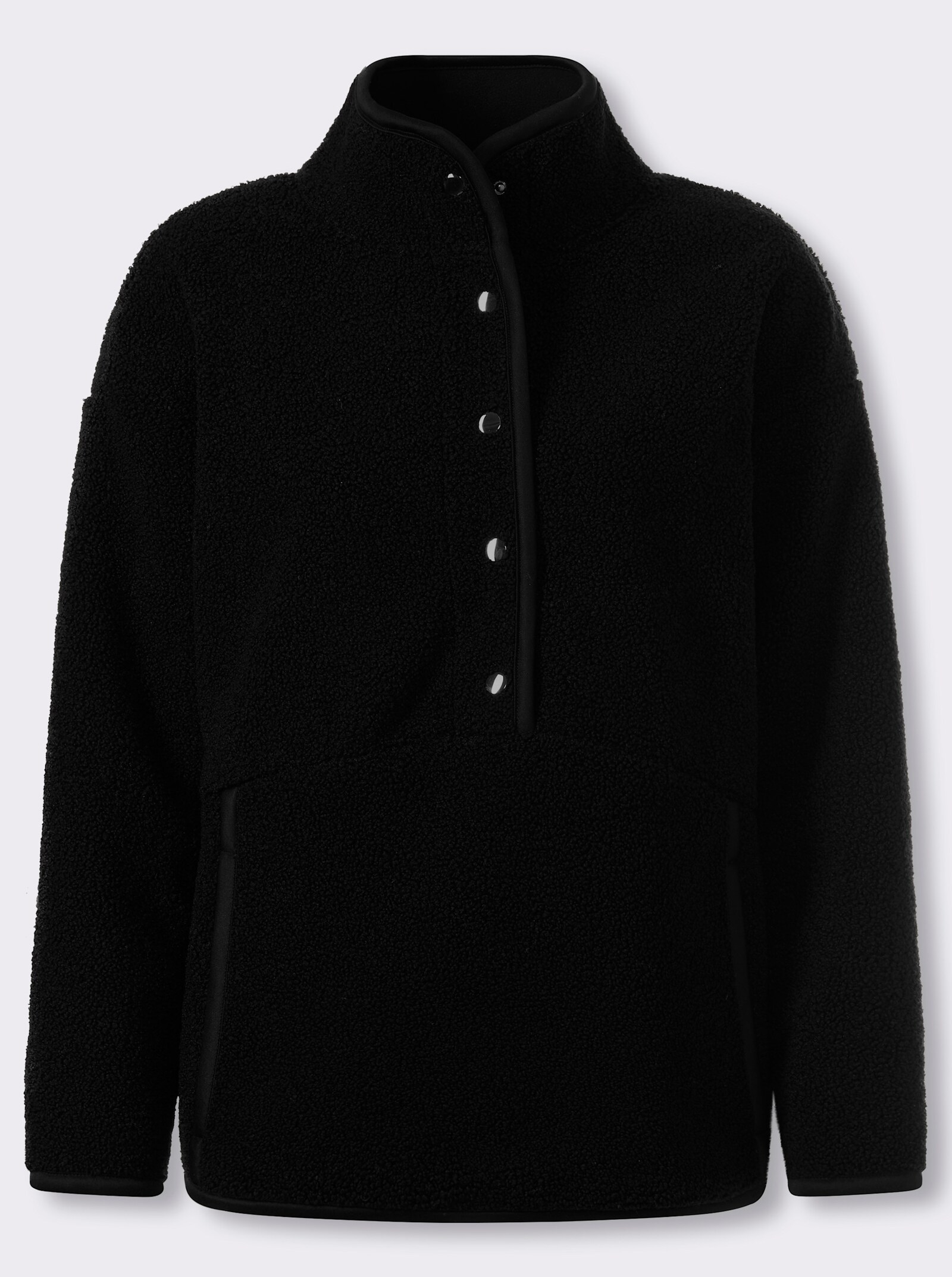heine Wendeshirt aus Teddy-Fleece - schwarz