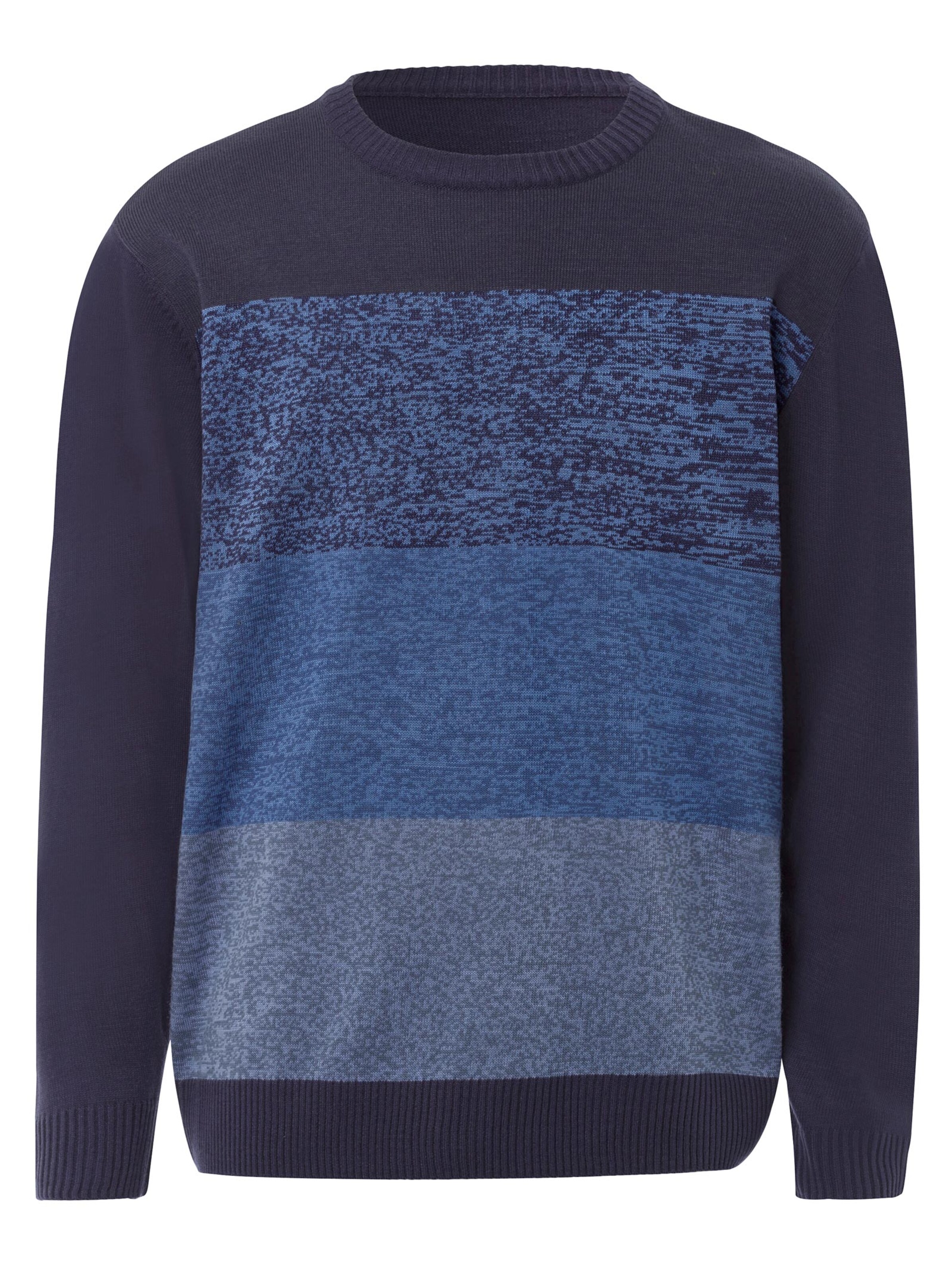 Pullover - marine-gemustert