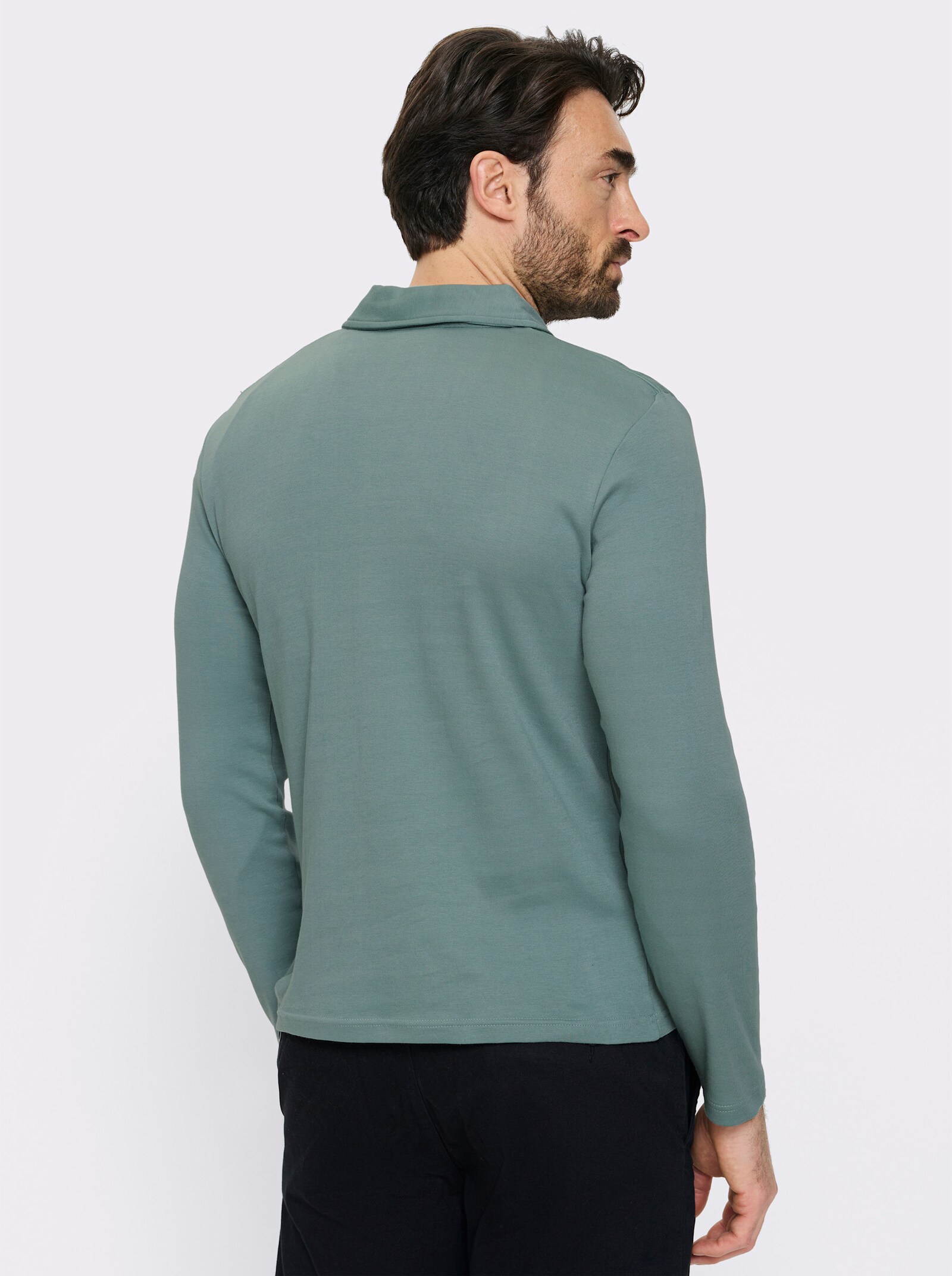 Catamaran Langarm-Poloshirt - jade
