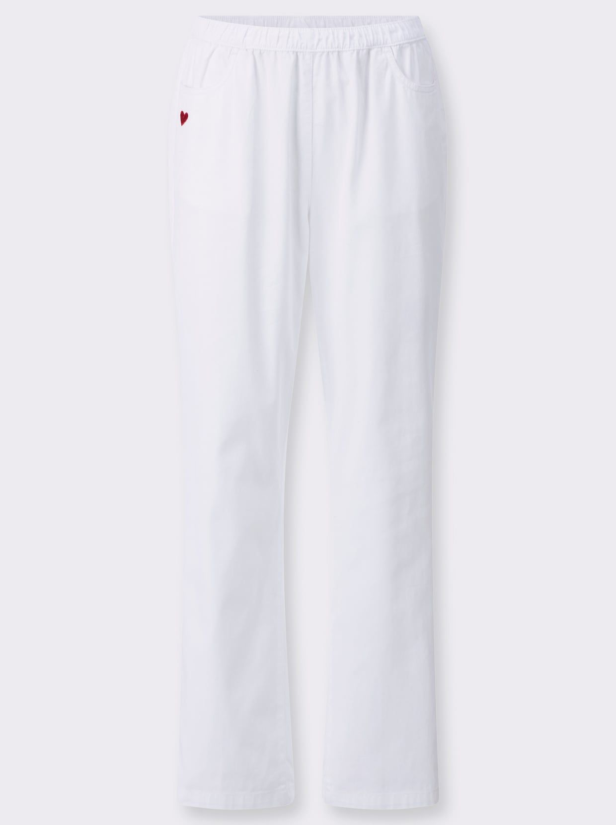 Schlupfjeans - weiß