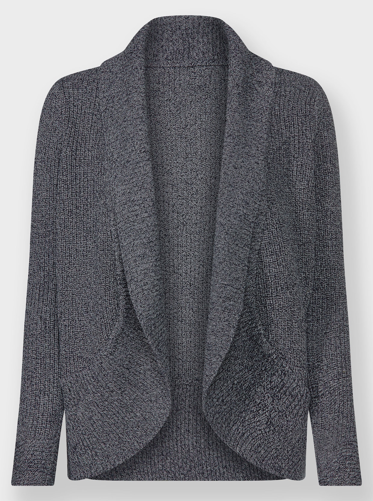 Strickjacke - marine-meliert