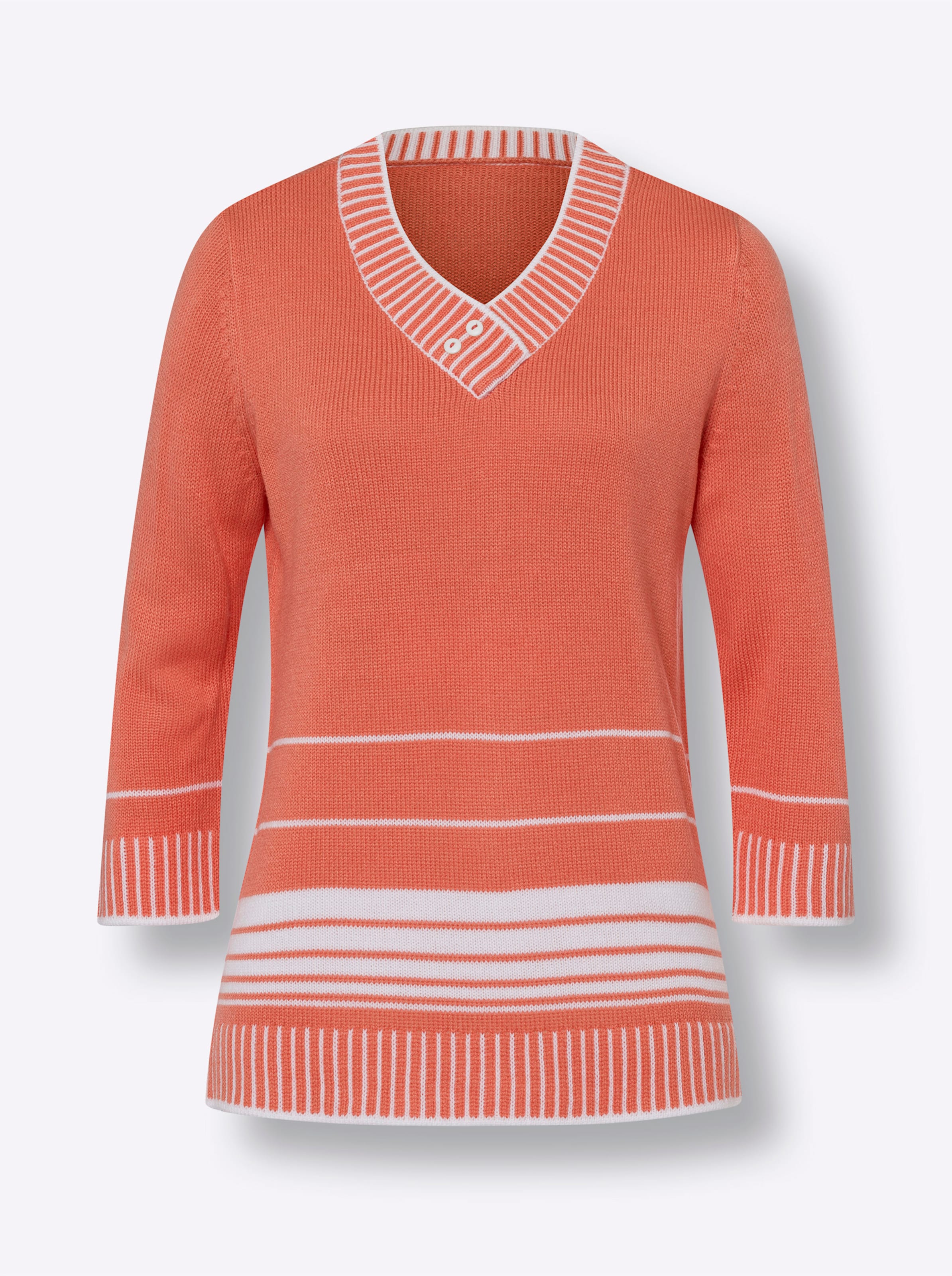 Thumbnail - V-Ausschnitt-Pullover