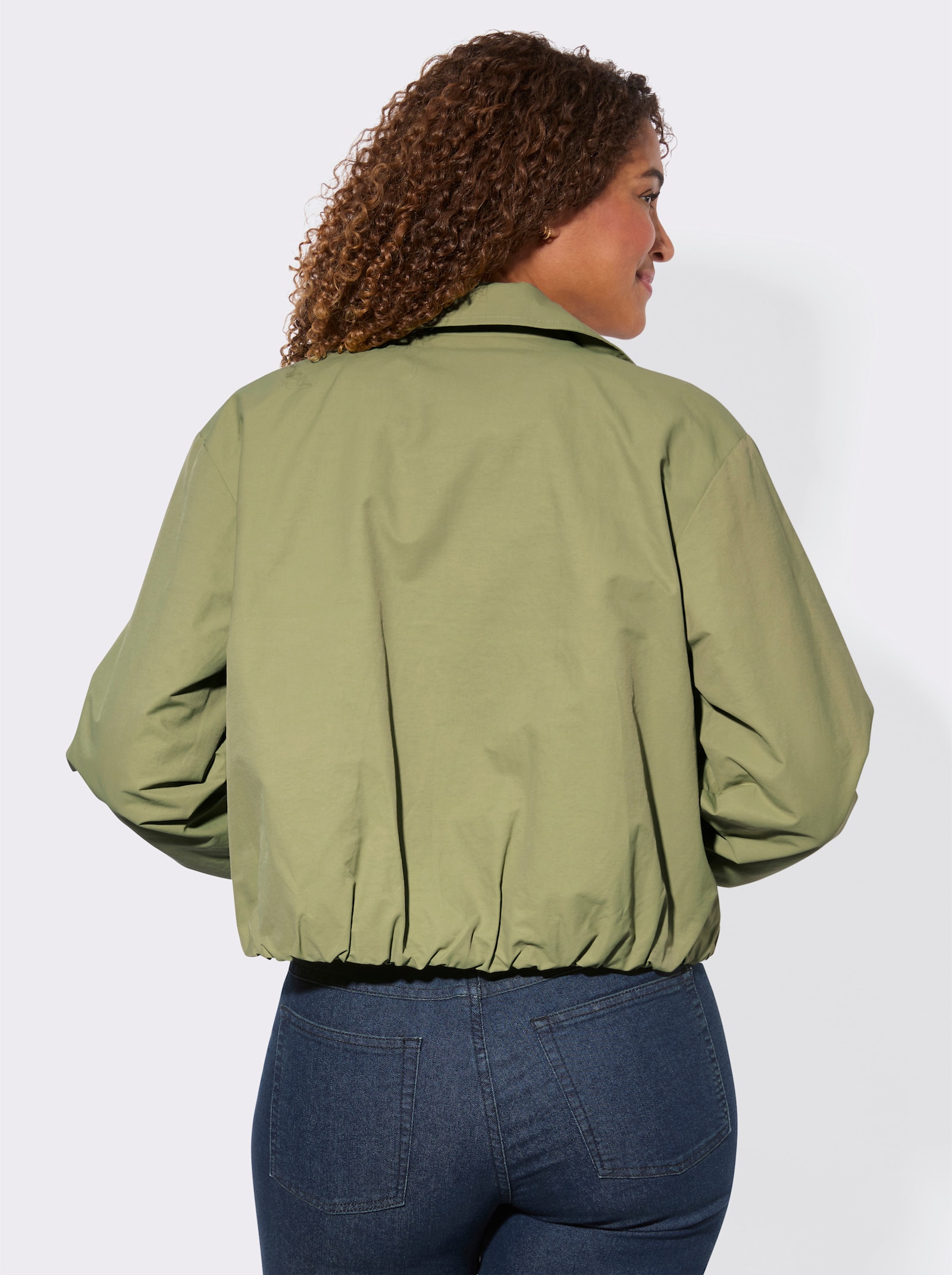 Blouson-Jacke in verkürzter Form - schilf
