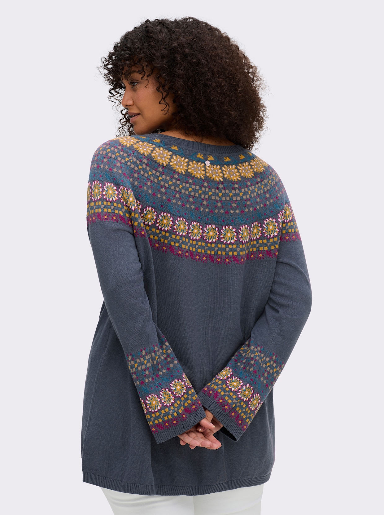 sheego Pullover - rauchblau