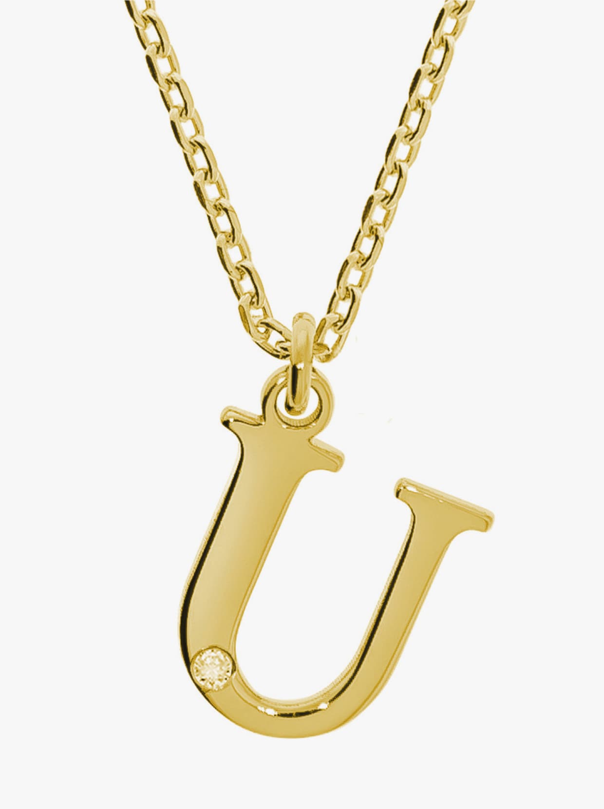 Anhänger mit Kette - Silber vergoldet 925