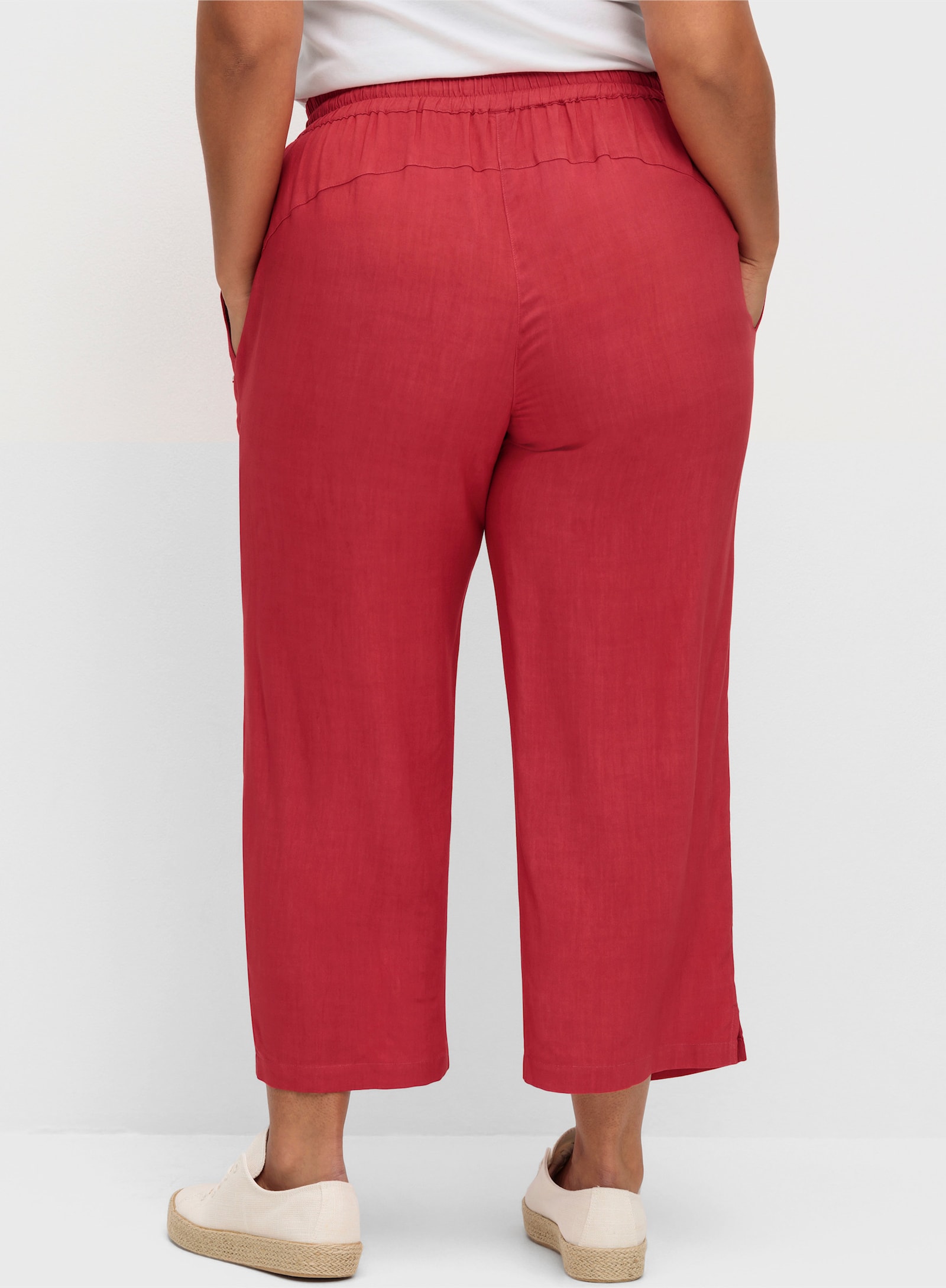 sheego 7/8-Hose mit Schlupfbund - erdbeere