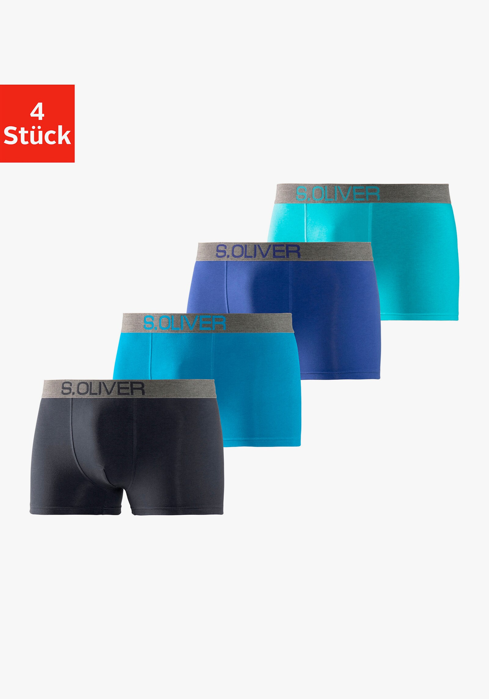 s.Oliver Boxer - turquoise / lichtblauw / marine / koningsblauw