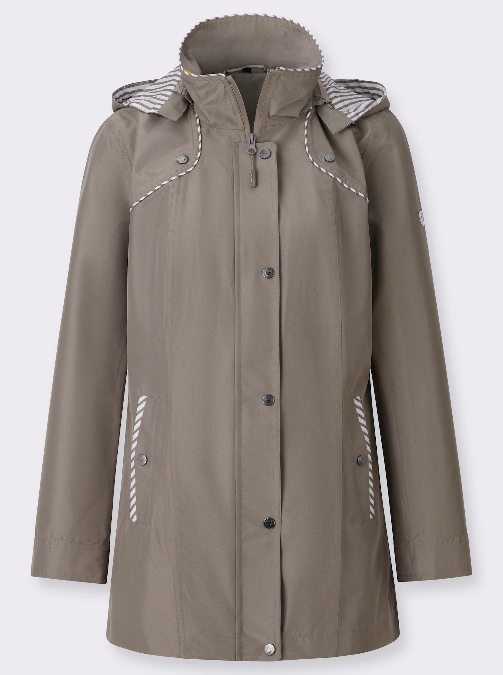 Funktionsjacke wind- und wasserabweisend - taupe