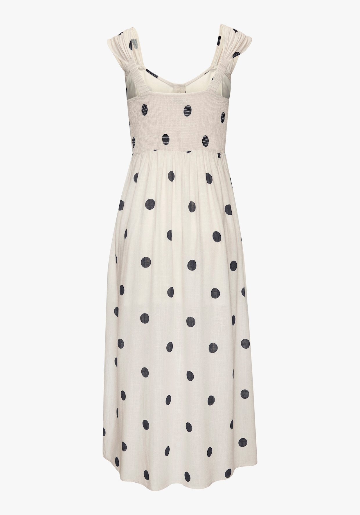 LASCANA Robe longue - beige-noir à pois