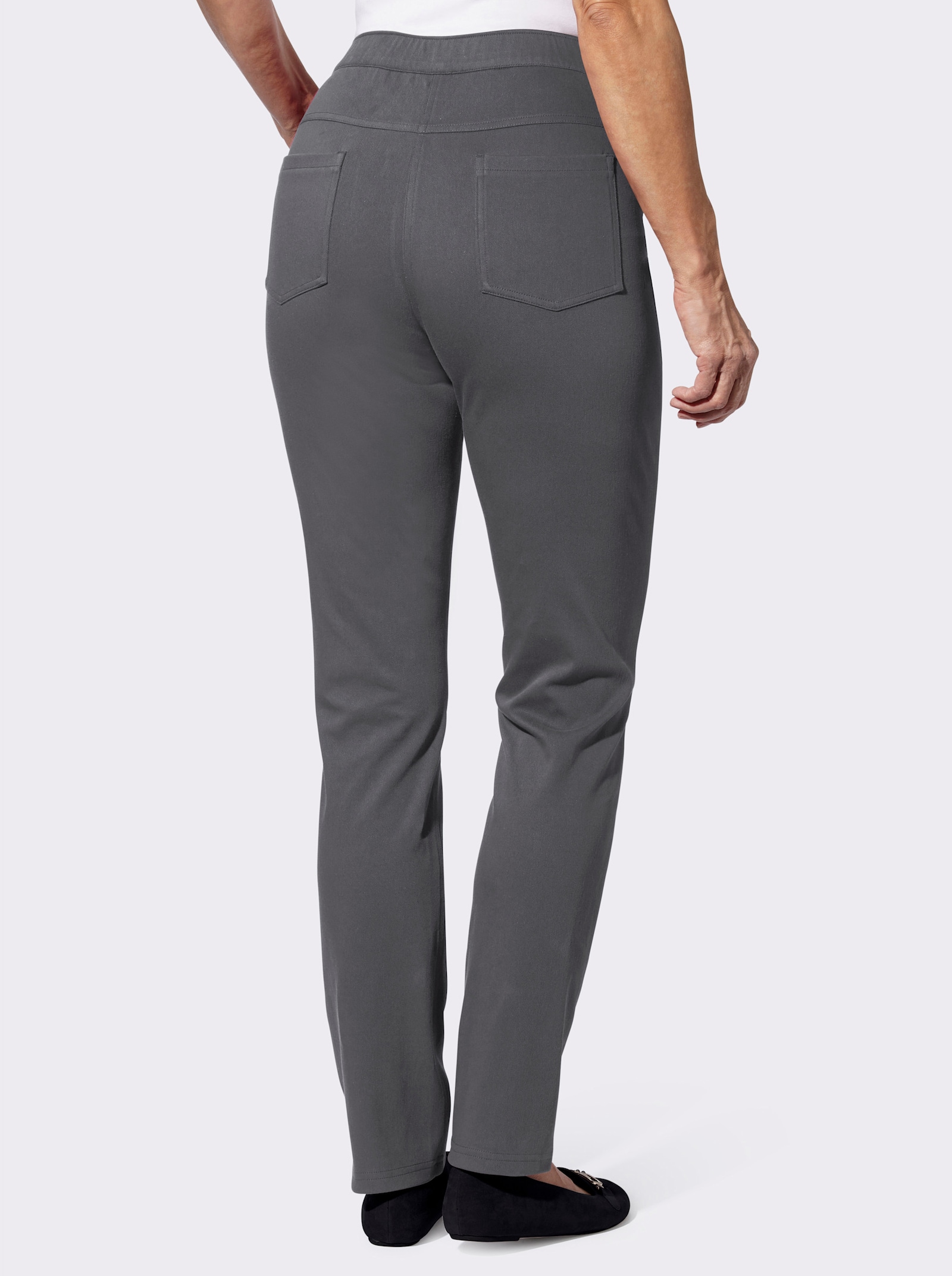 Comfortbroek met comfortband - antraciet
