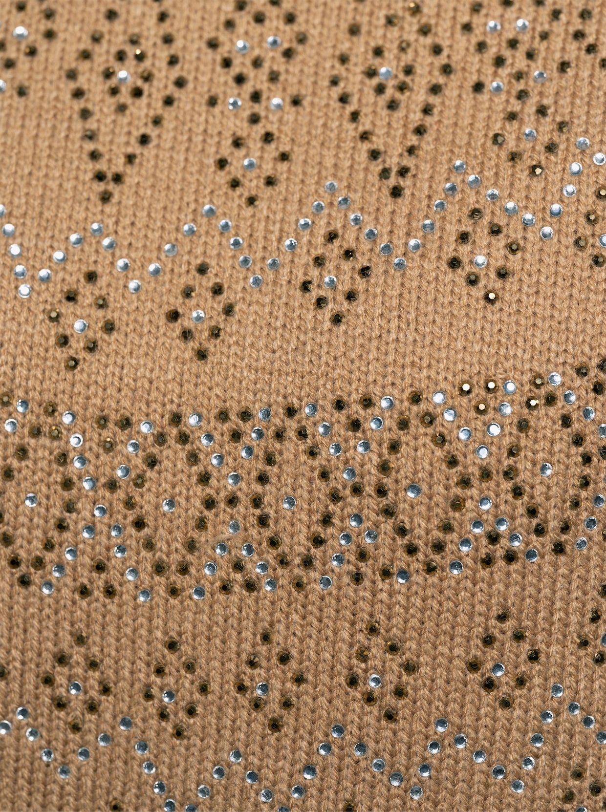 heine Pull - chamois-chocolat à motifs