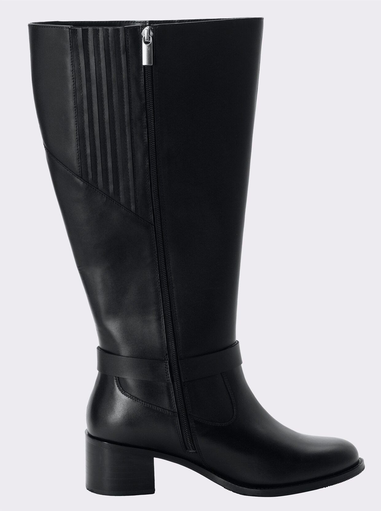 sheego Weitschaftstiefel - schwarz