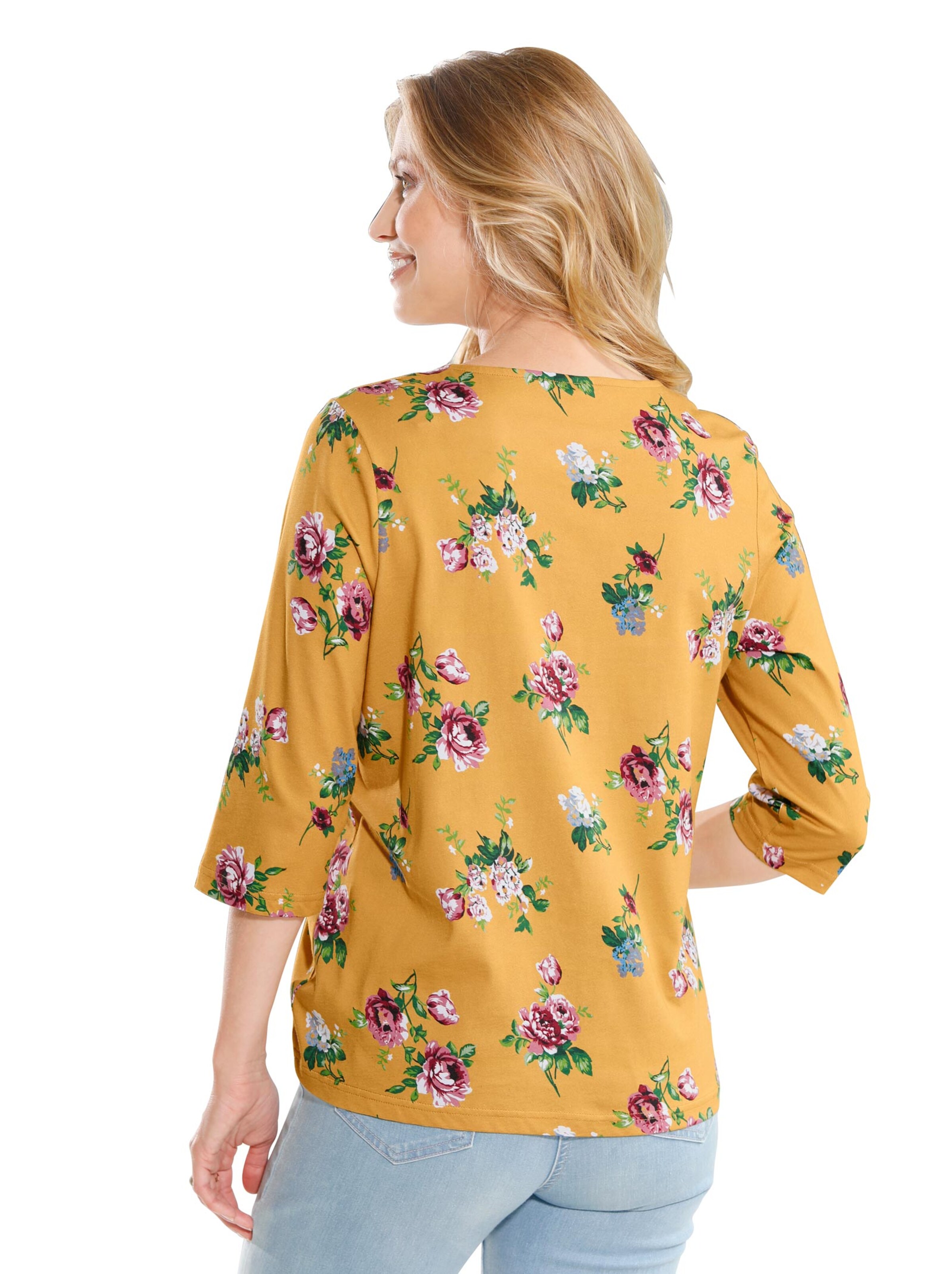 Shirt - ocker-bedruckt