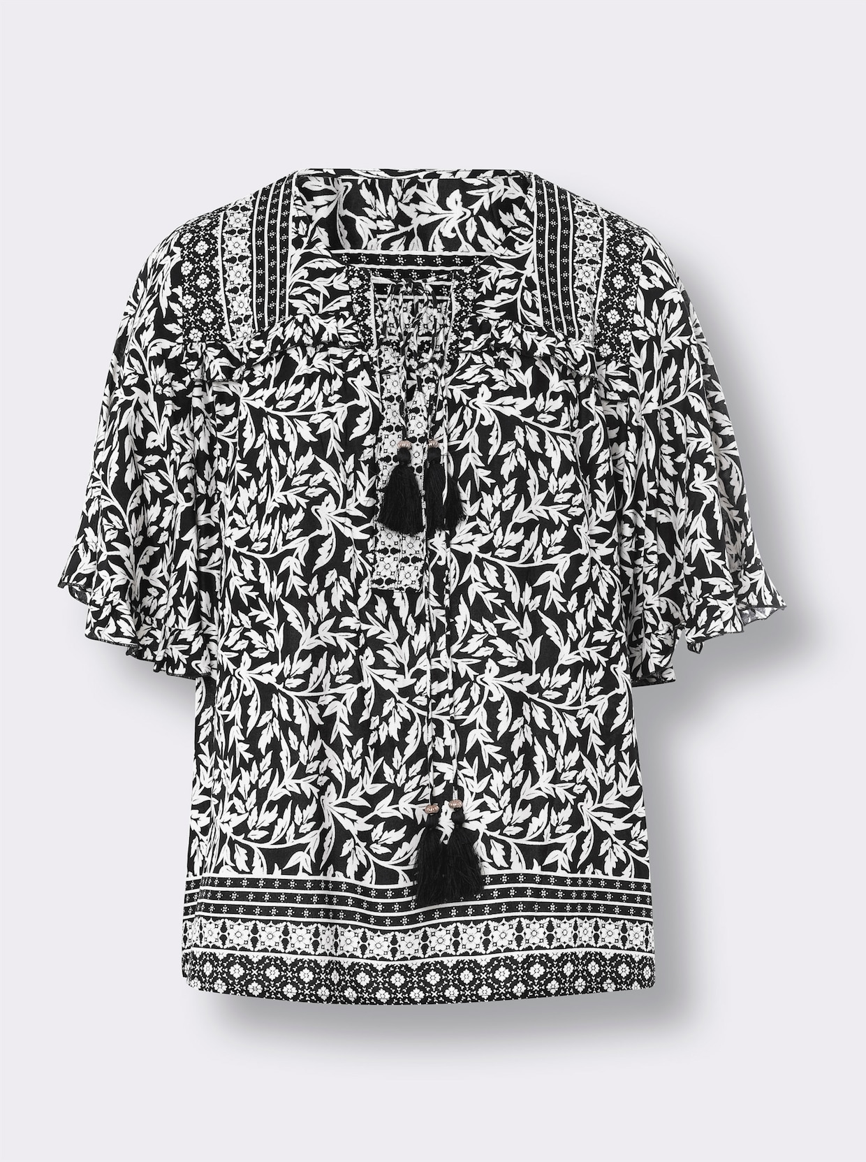 heine Chemisier - noir-beige imprimé