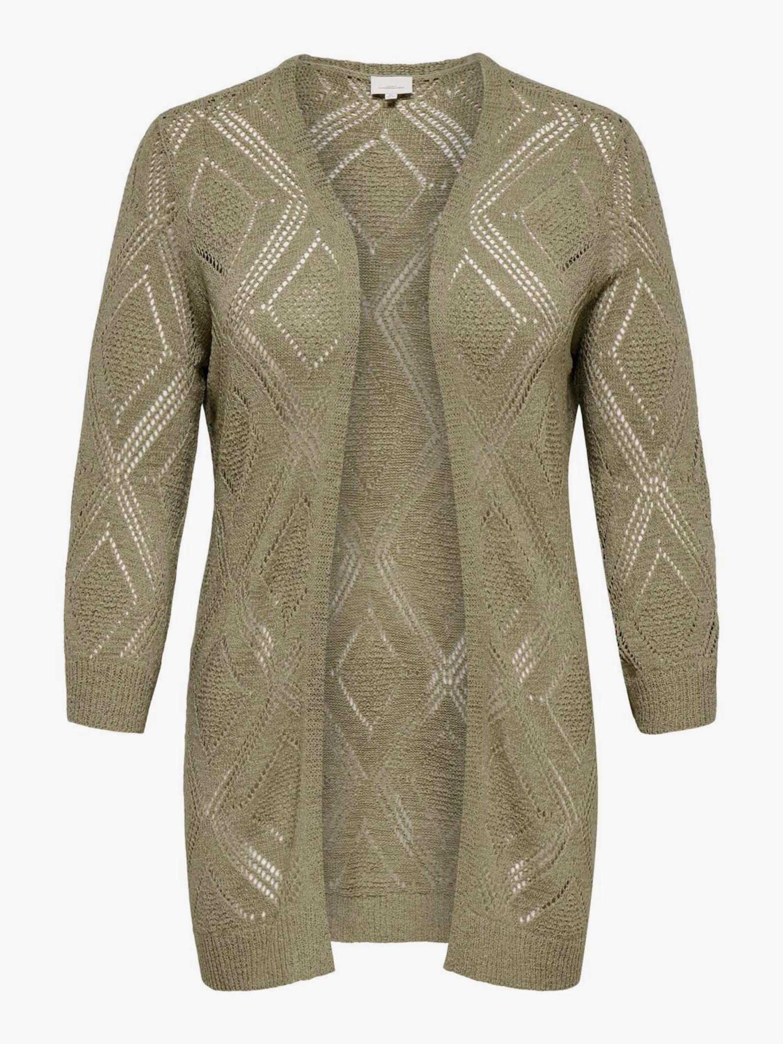 ONLY CARMAKOMA Strickjacke - silver sage