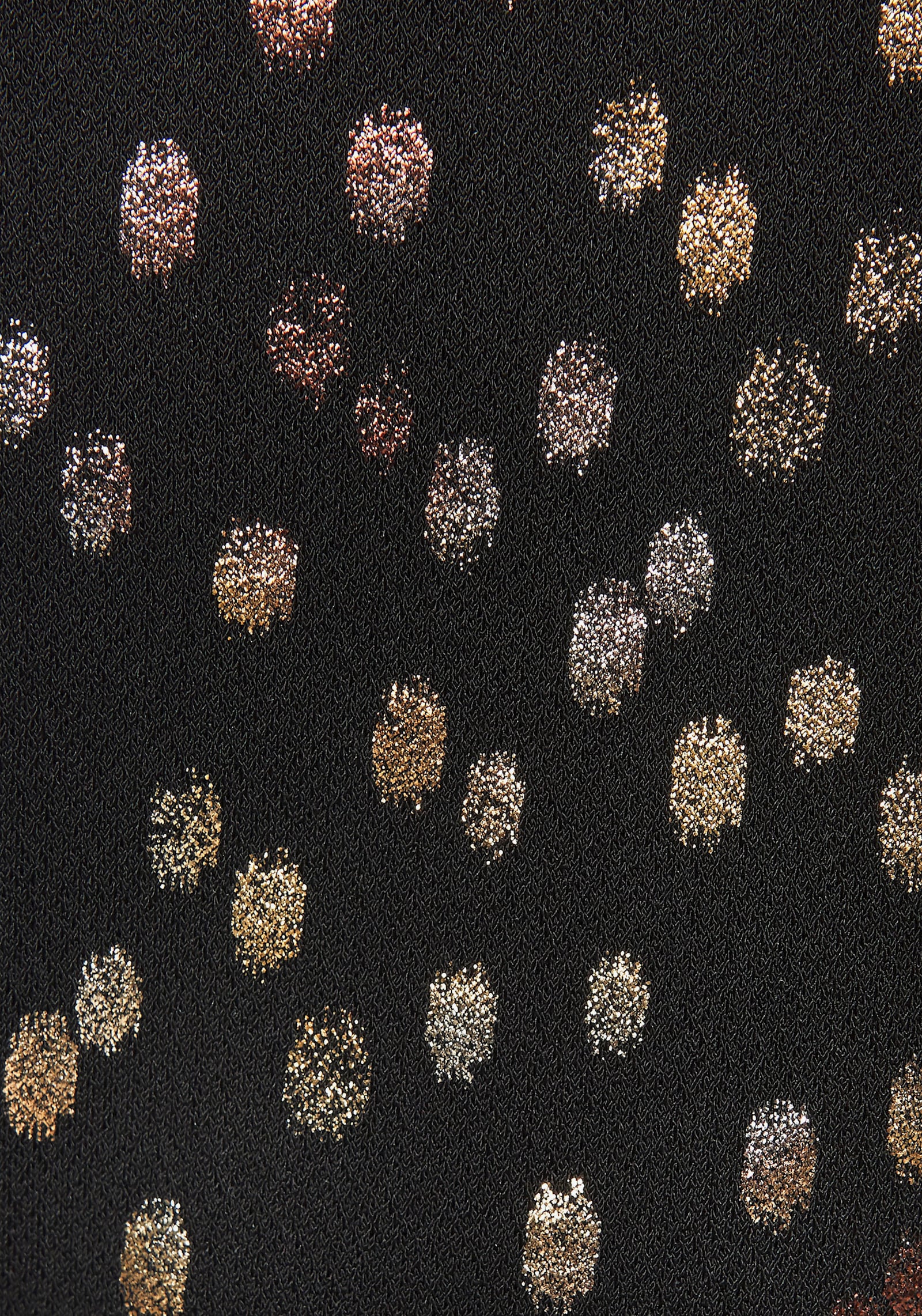 LASCANA Tanktop - zwart/goud bedrukt