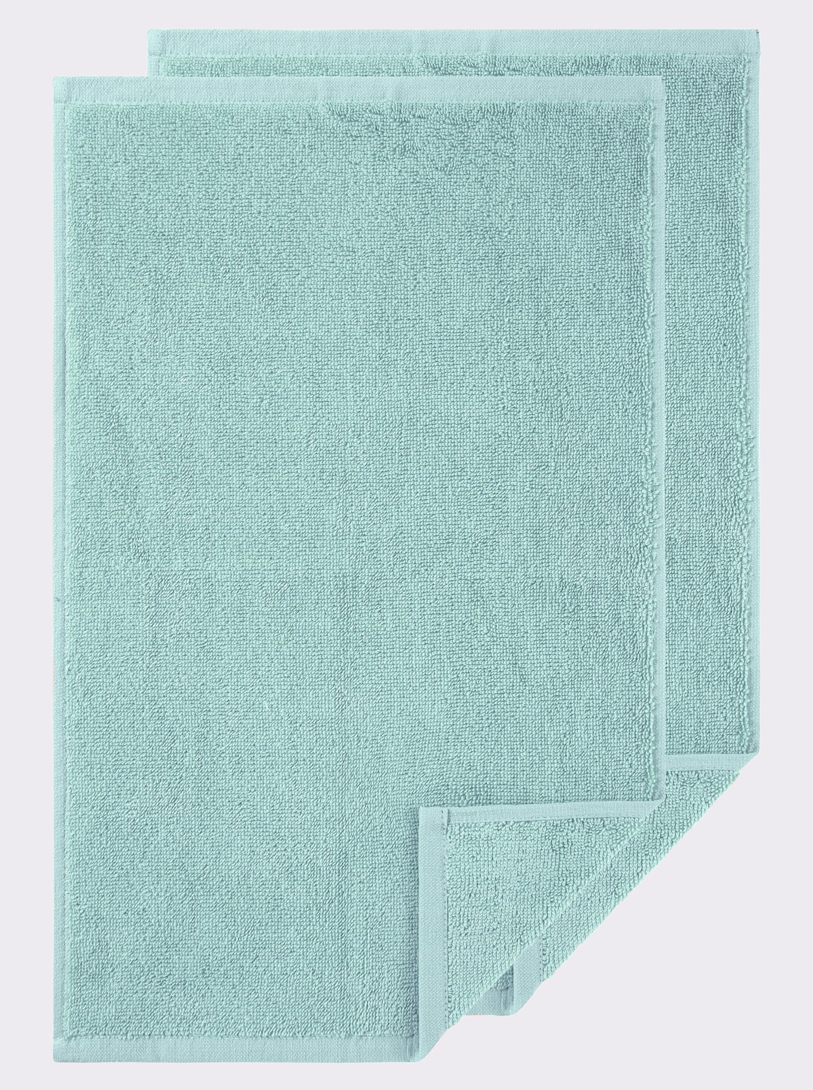 wäschepur Handdoek van zware gevolde badstof - mint