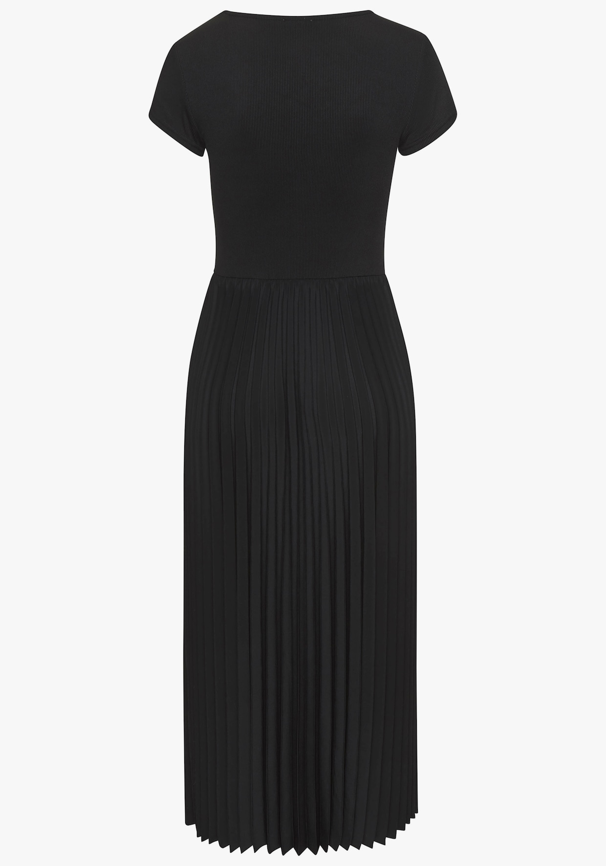 LASCANA Robe mi-longue - noir