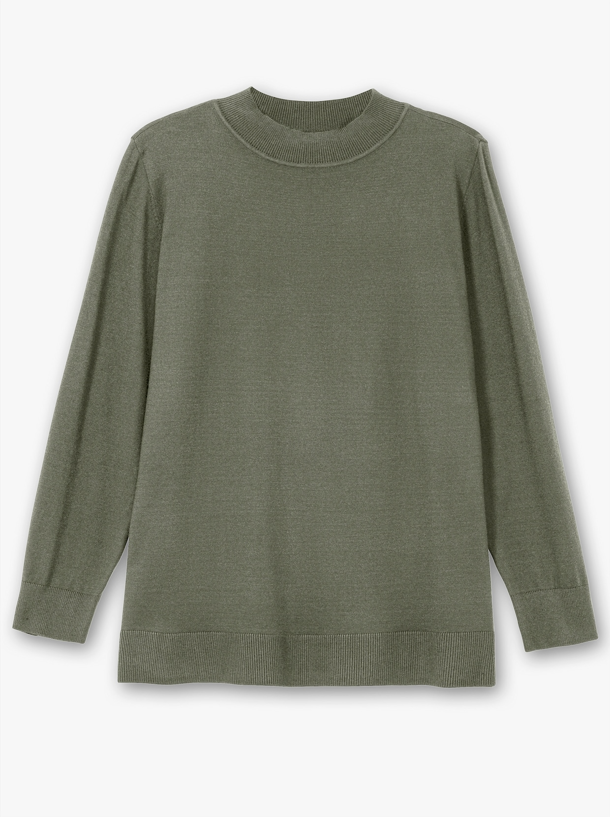 sheego Feinstrickpullover - khaki