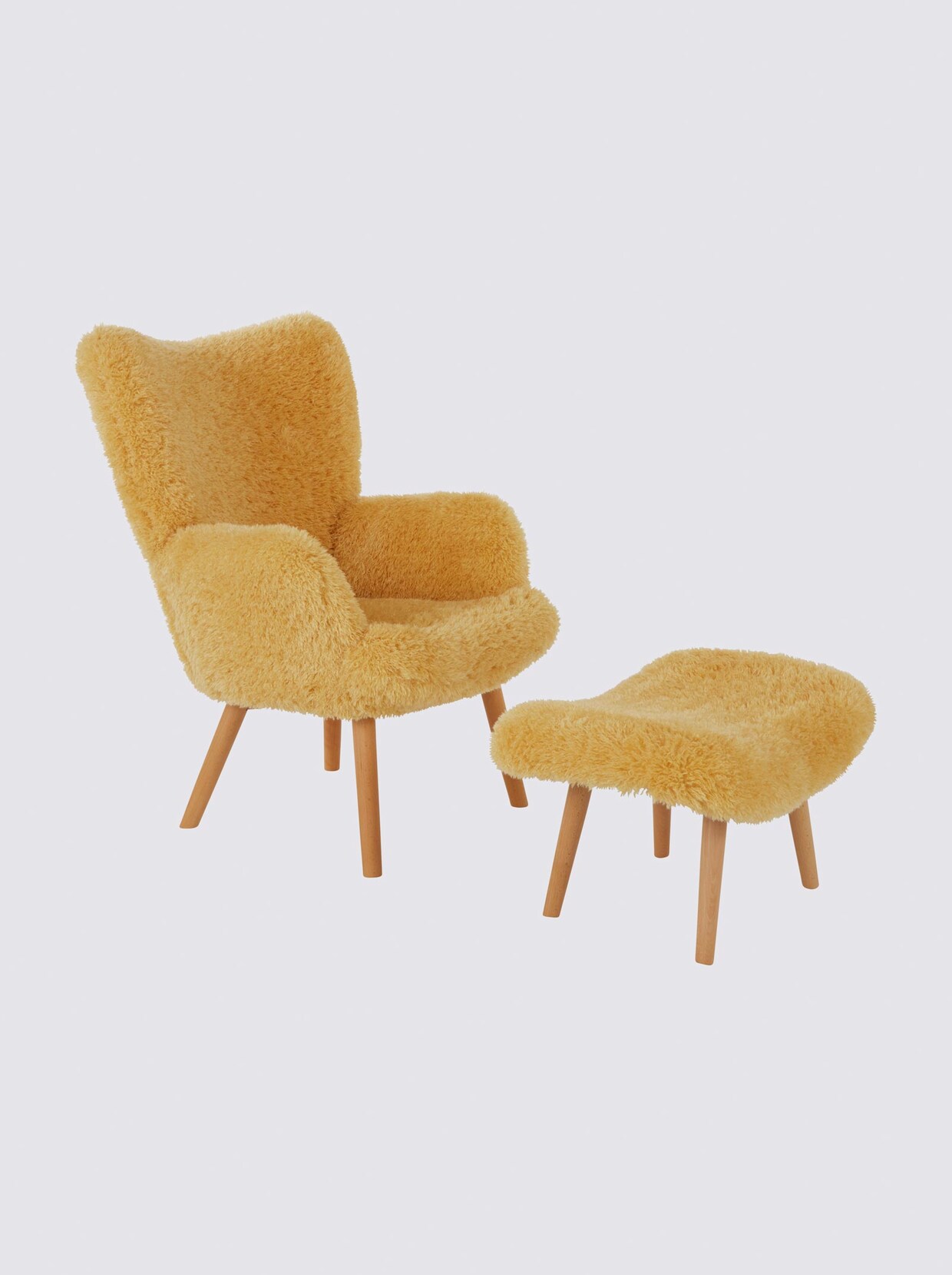 heine home Sessel+Hocker - gelb