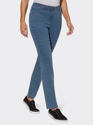 Thermojeans mit angerauter Innenseite - blue-bleached