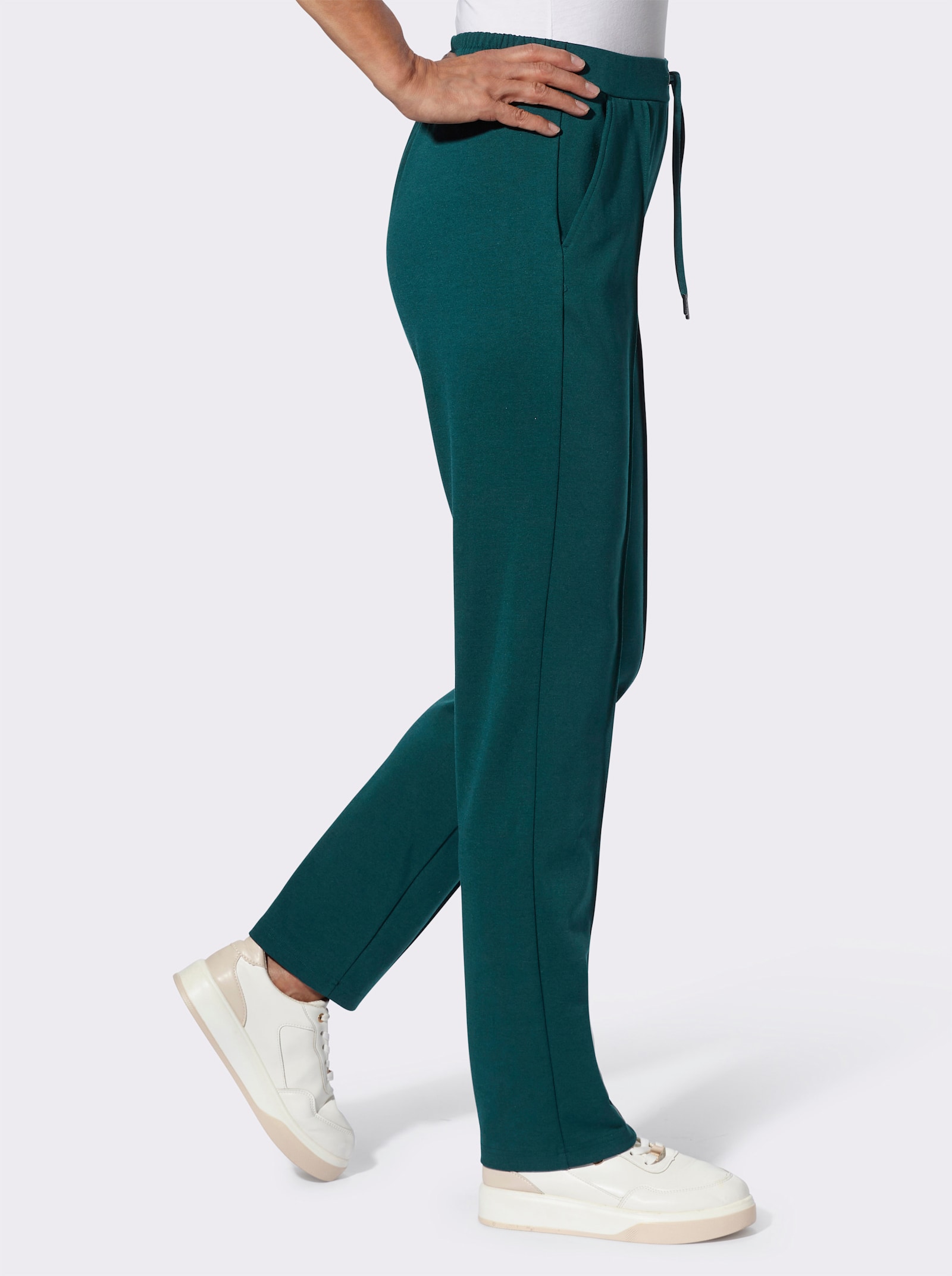 Broek in stretchkwaliteit - petrol