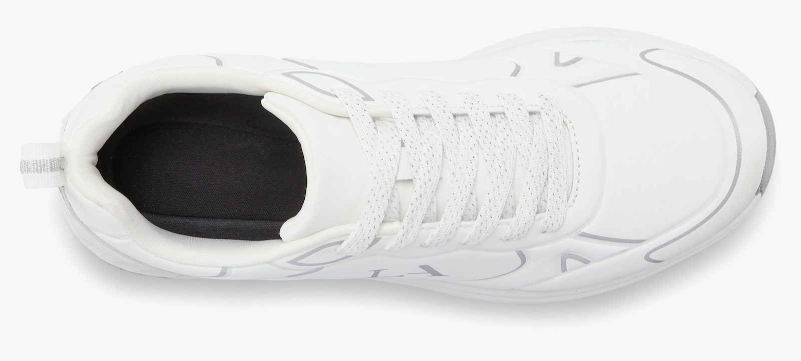 LASCANA Sneaker - wit/zilverkleurig