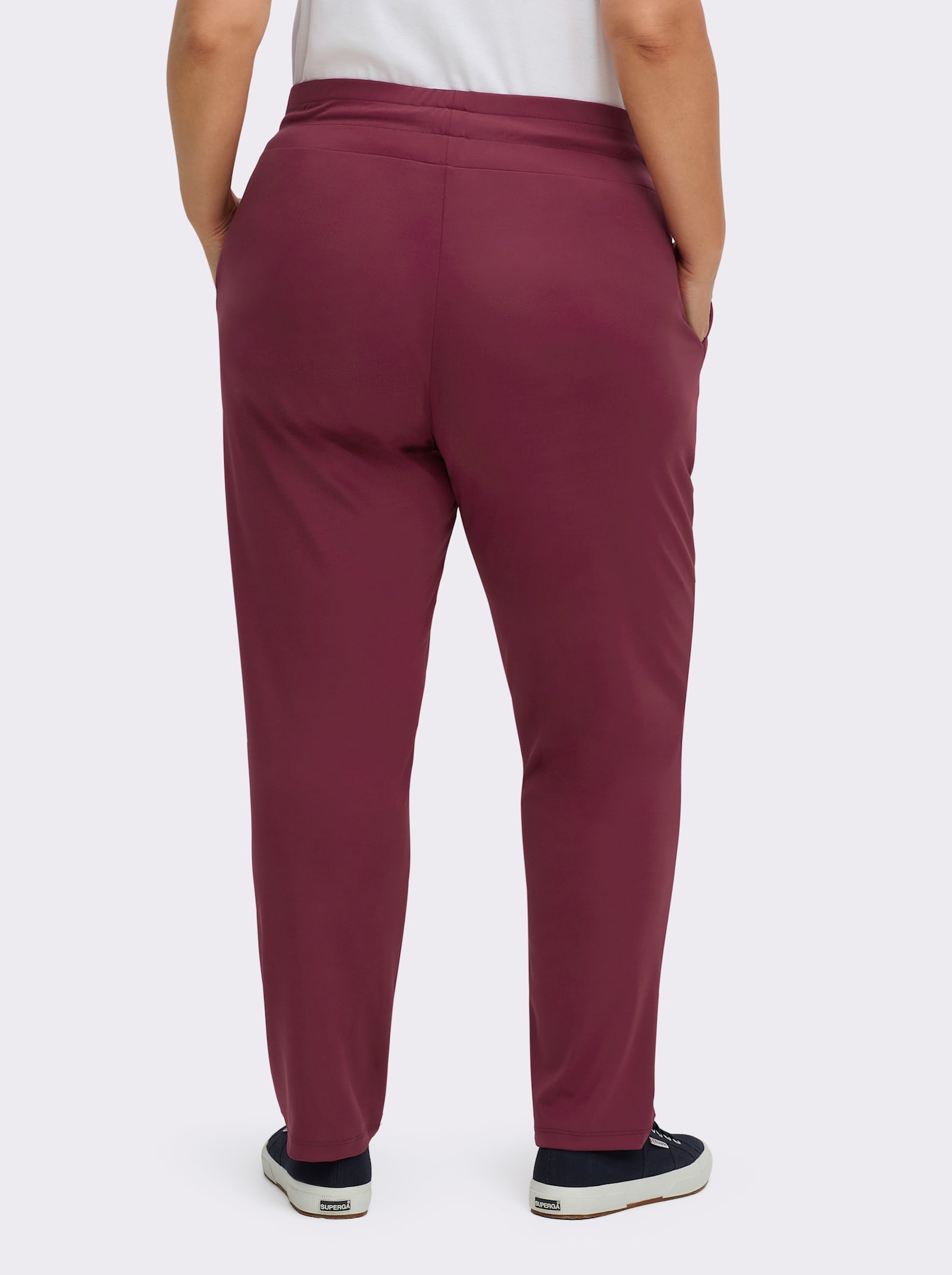Schlupfhose in Stretch-Qualität - bordeaux