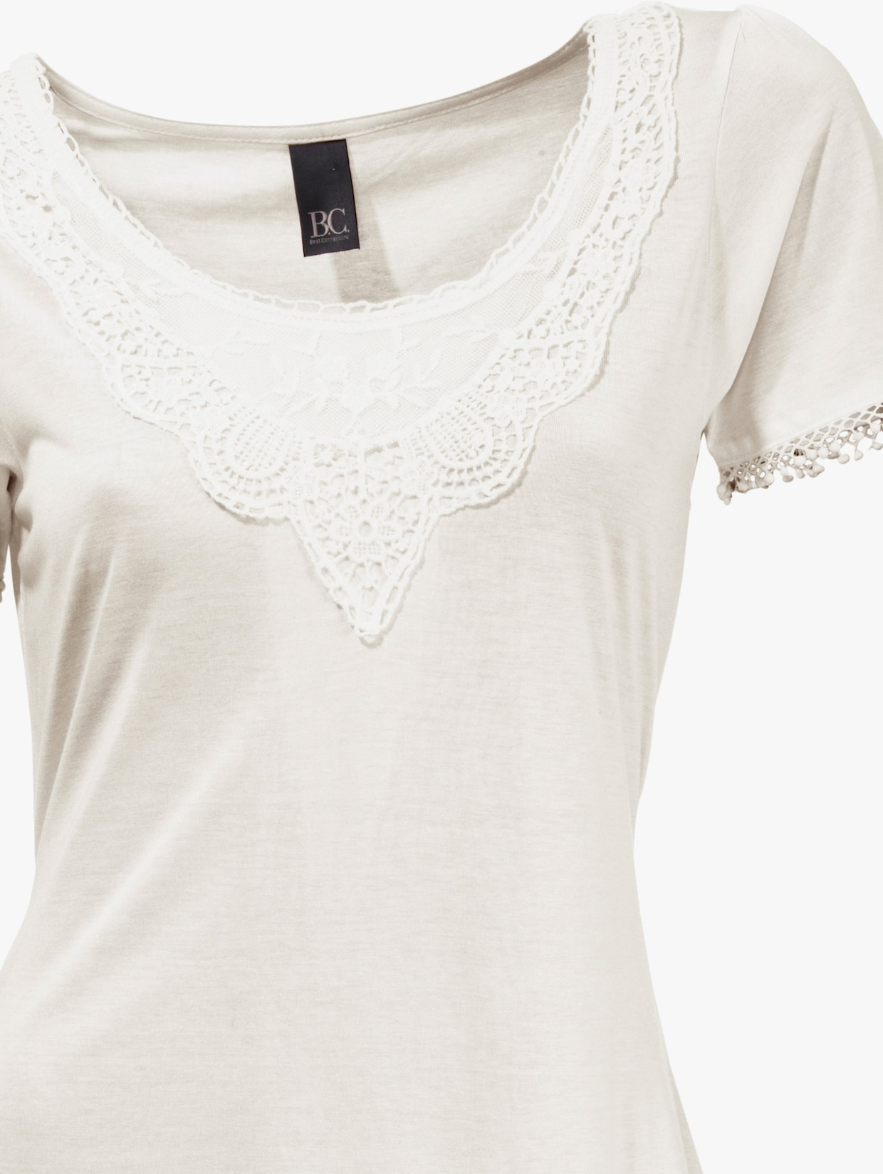 heine T-shirt long - écru