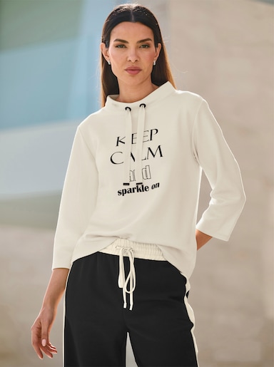 heine Sweatshirt mit weitem Stehkragen - champagner
