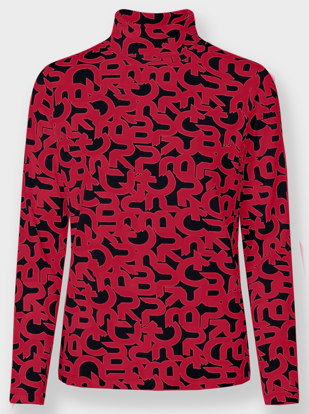 heine Colshirt - zwart/rood geprint