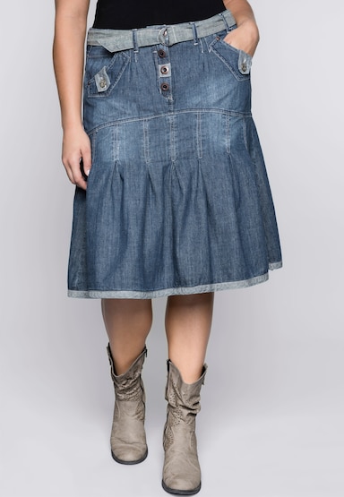 sheego by Joe Browns Jeansrock - blue denim