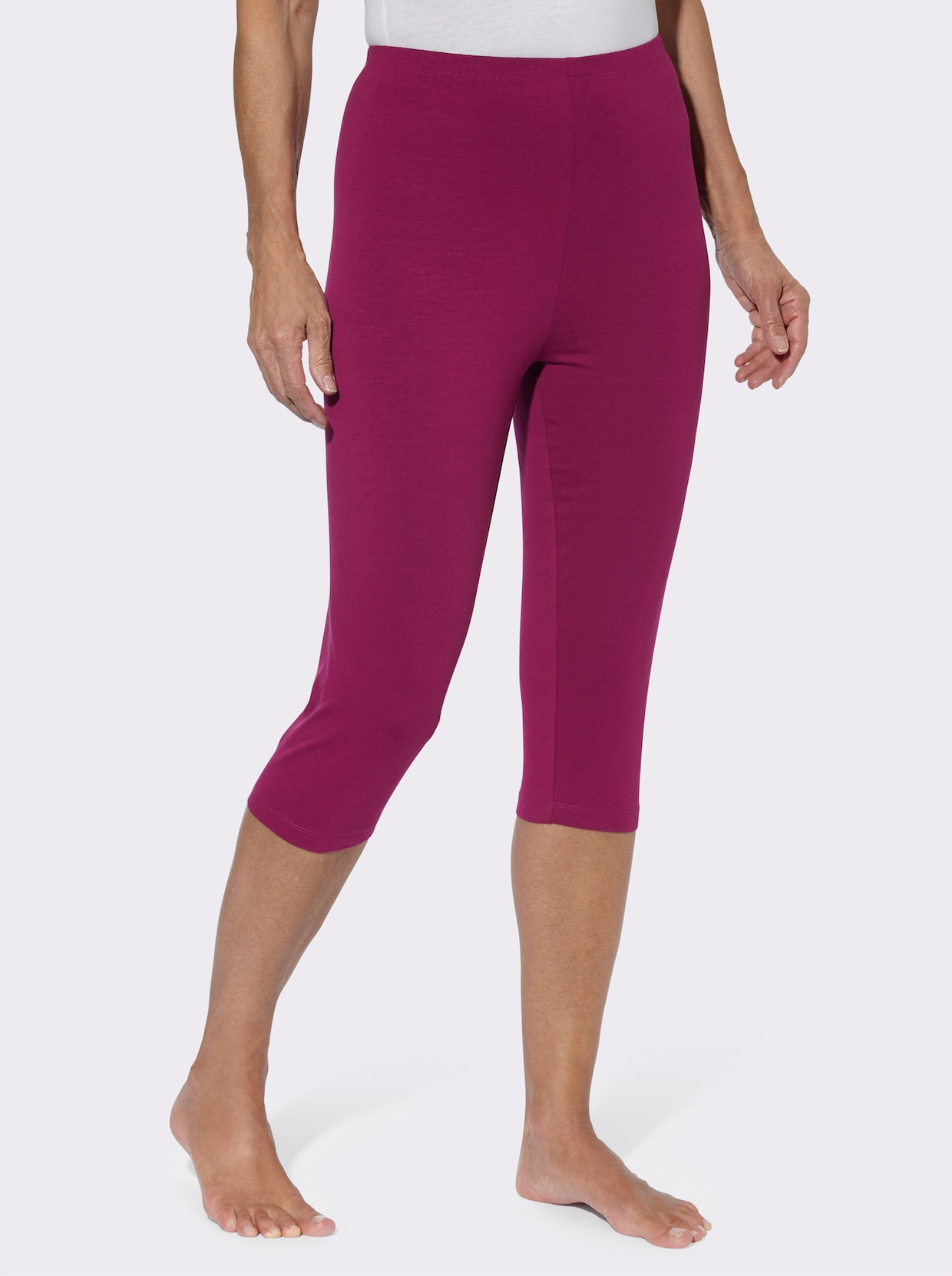 Capri-Leggings - marine + malve