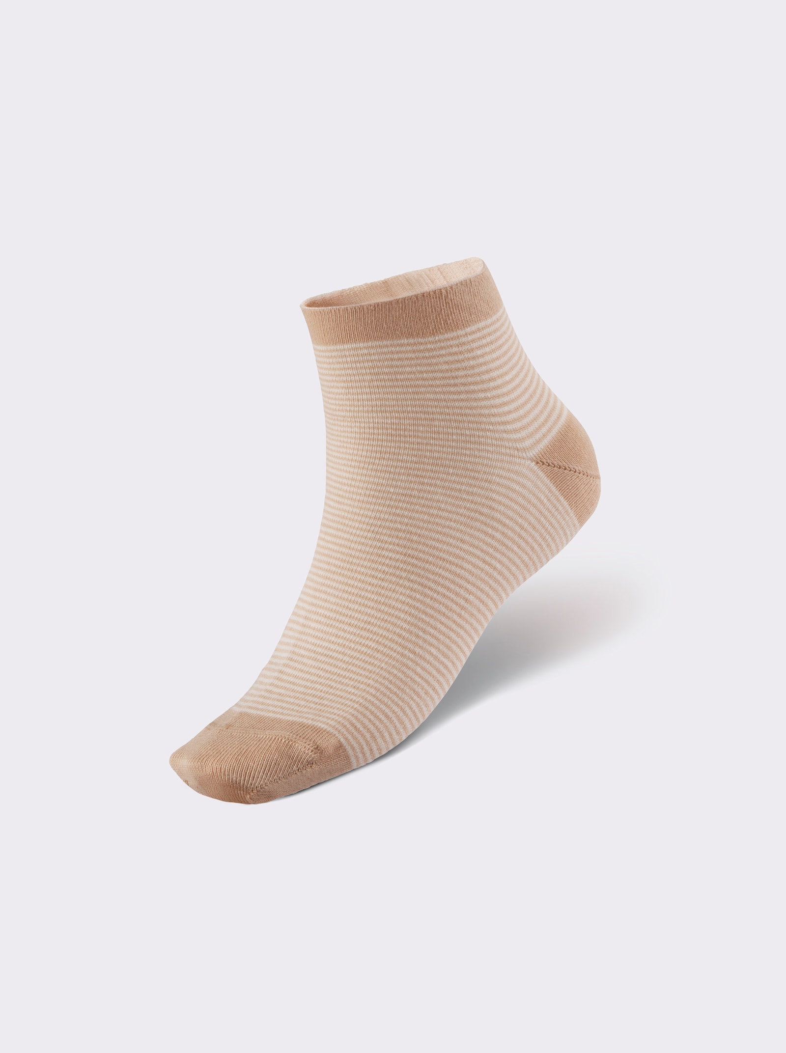 wäschepur Damen-Sneakersocken - camel-gemustert
