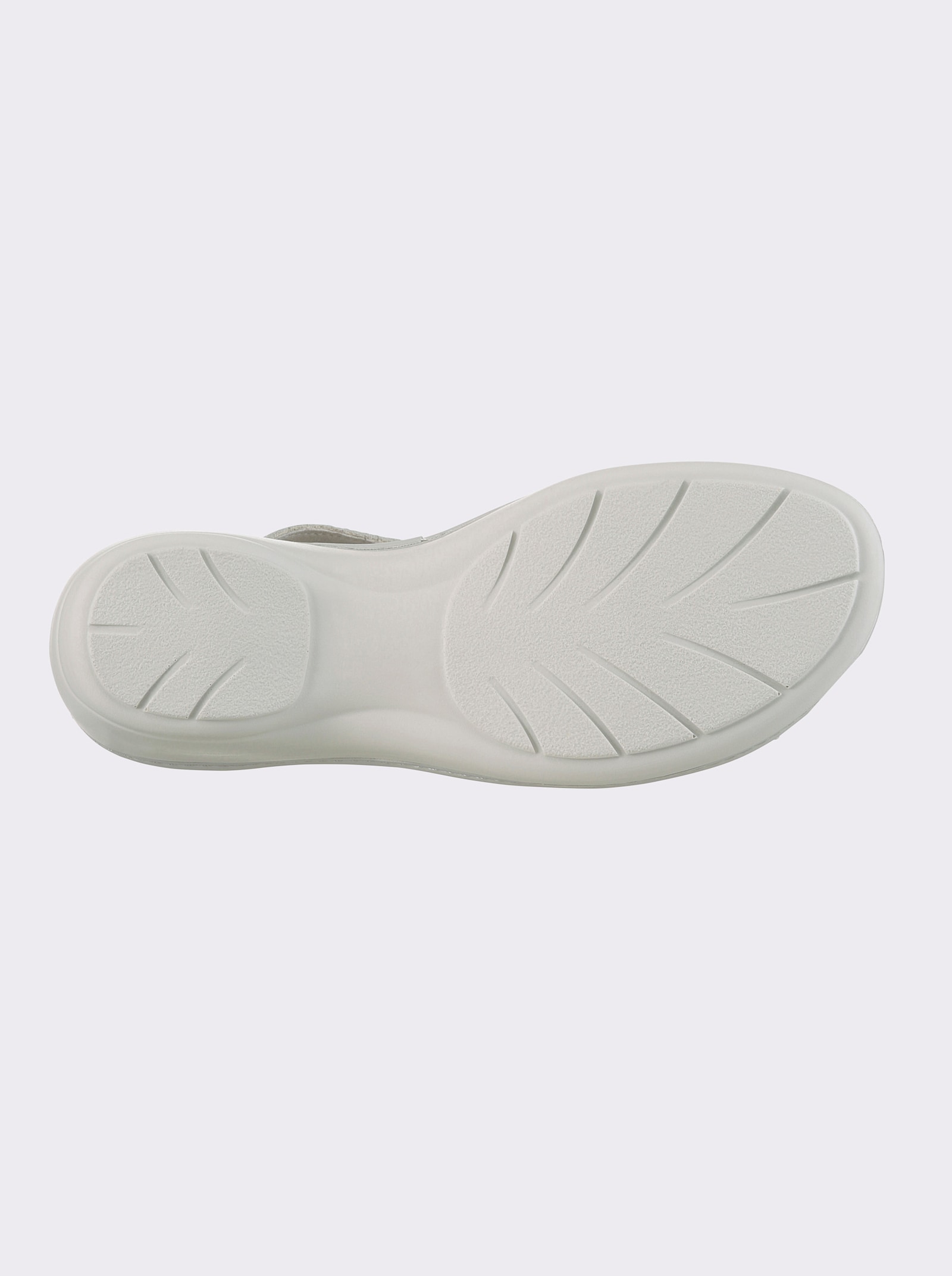 airsoft comfort+ Sandalette mit Zierschließe und Klettverschluss - ecru