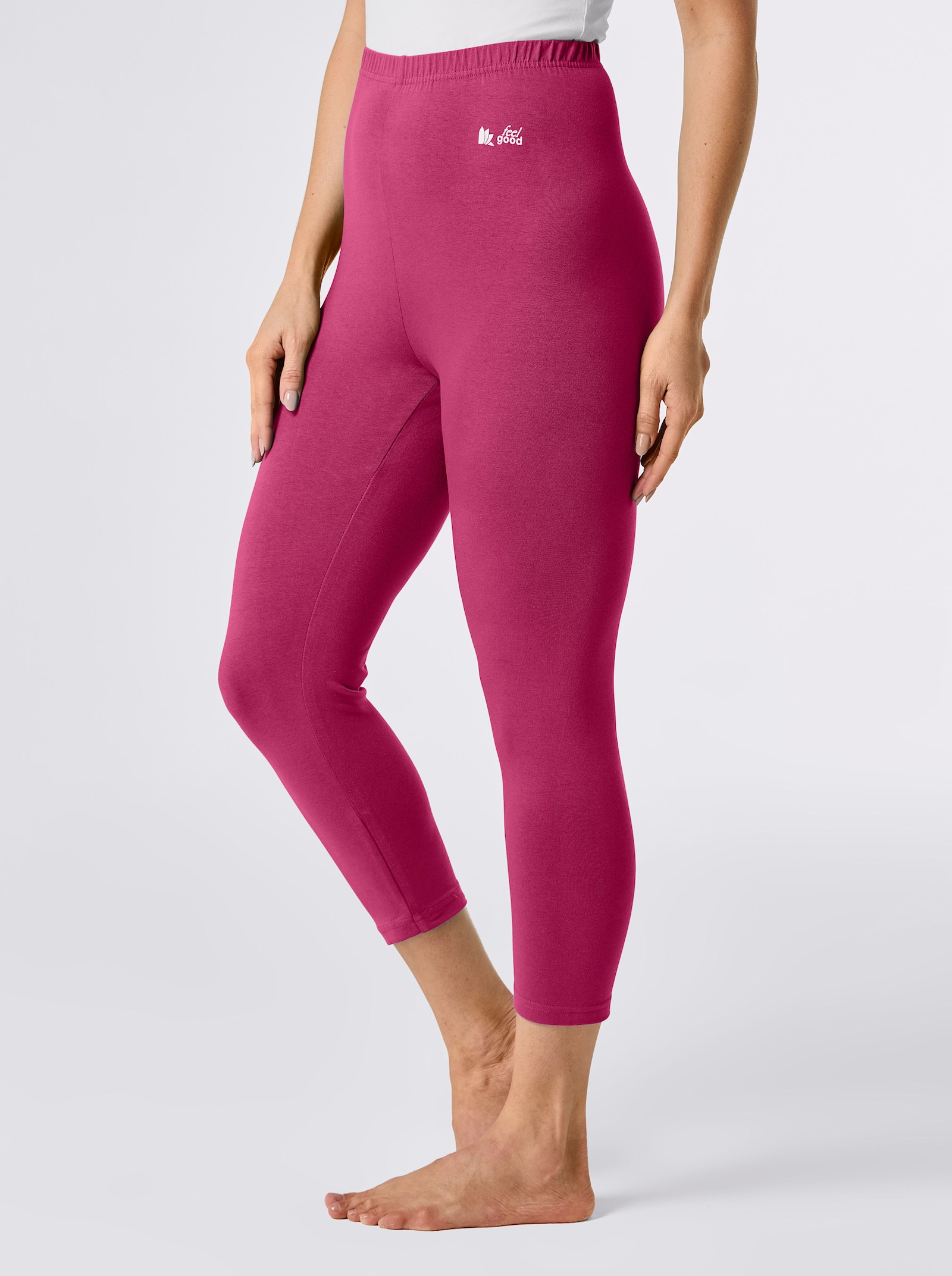 feel good Leggings 3/4-lang - fuchsia