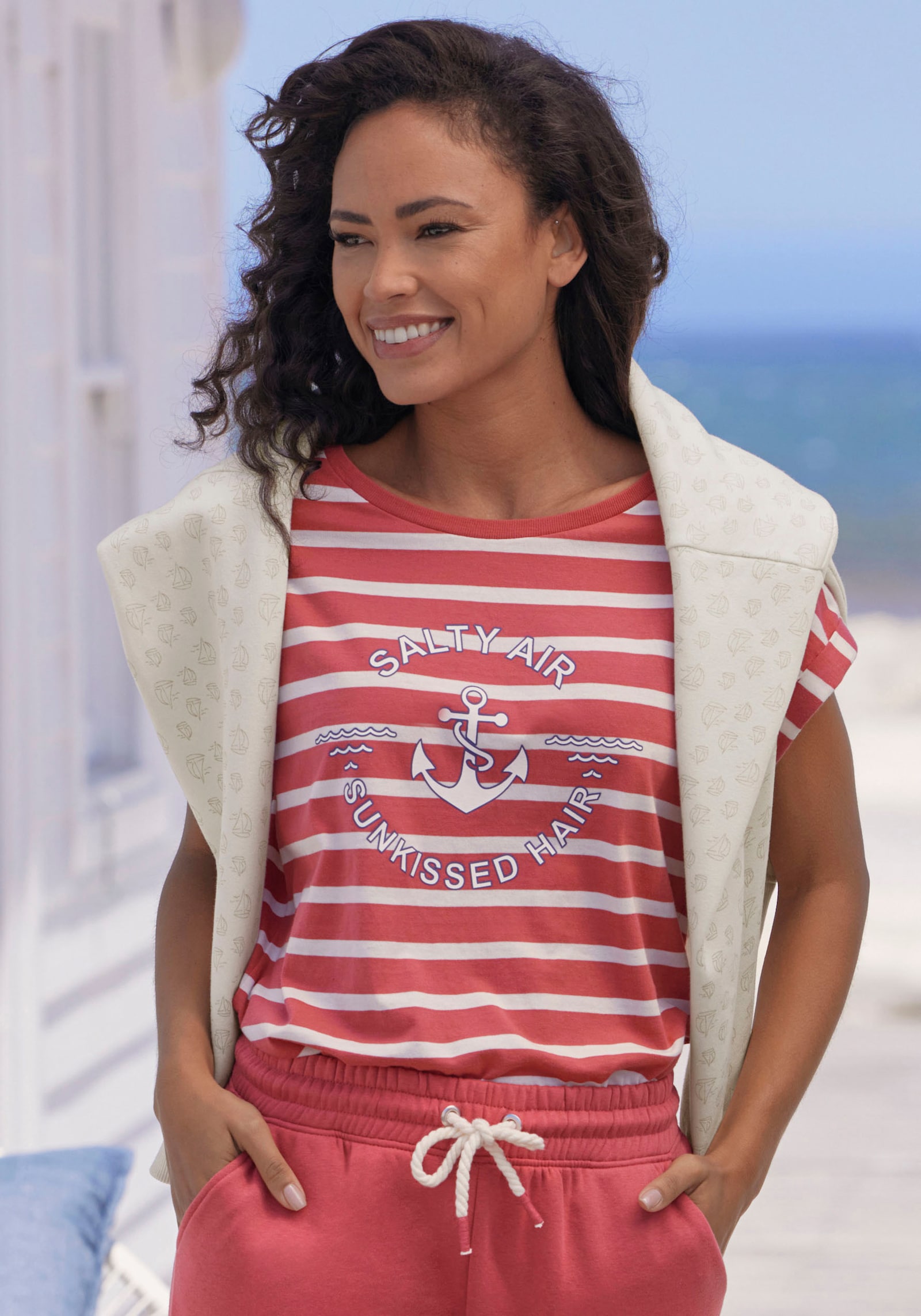 H.I.S T-shirt - rood