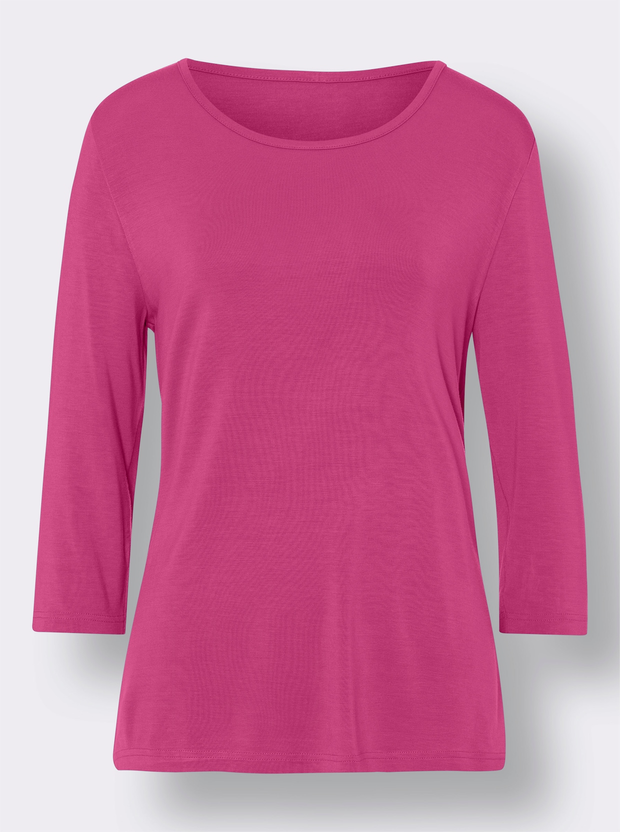 Shirt met 3/4-mouw - fuchsia