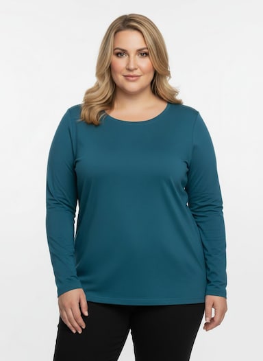 Rundhalsshirt mit zertifizierter Baumwolle - topas