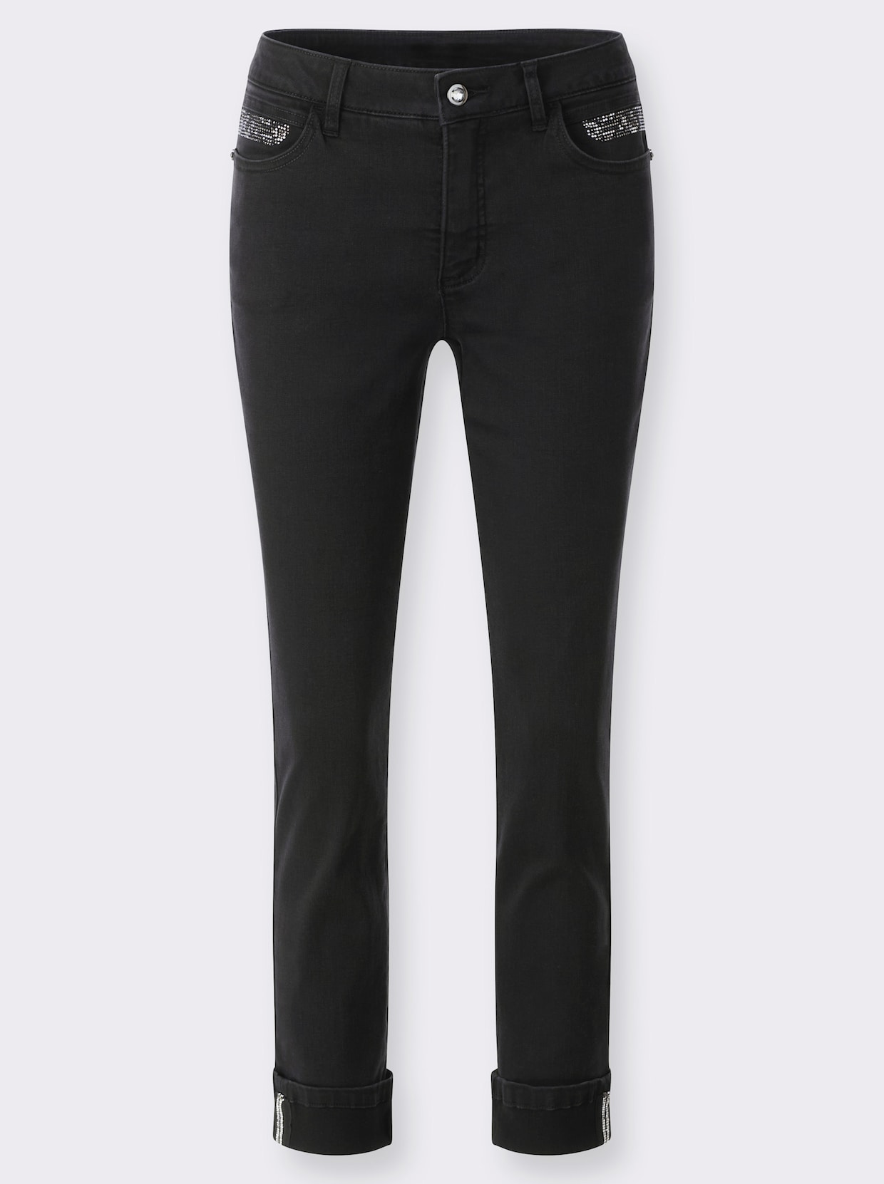 Gerade Jeans - black denim