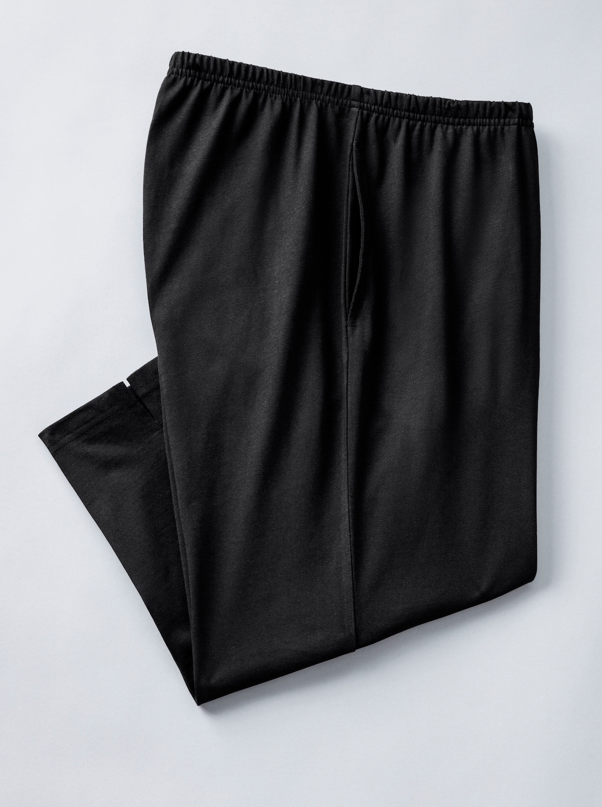Dvojbalenie voľnočasových capri nohavíc - Čierna + sivý melír