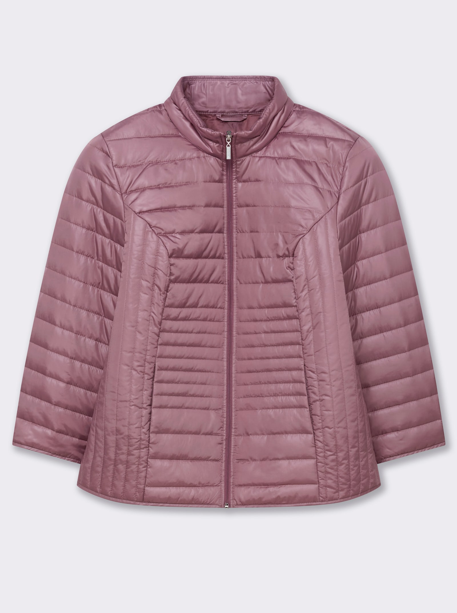 Steppjacke mit vertikalem Muster - rose