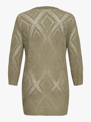 ONLY CARMAKOMA Strickjacke - silver sage