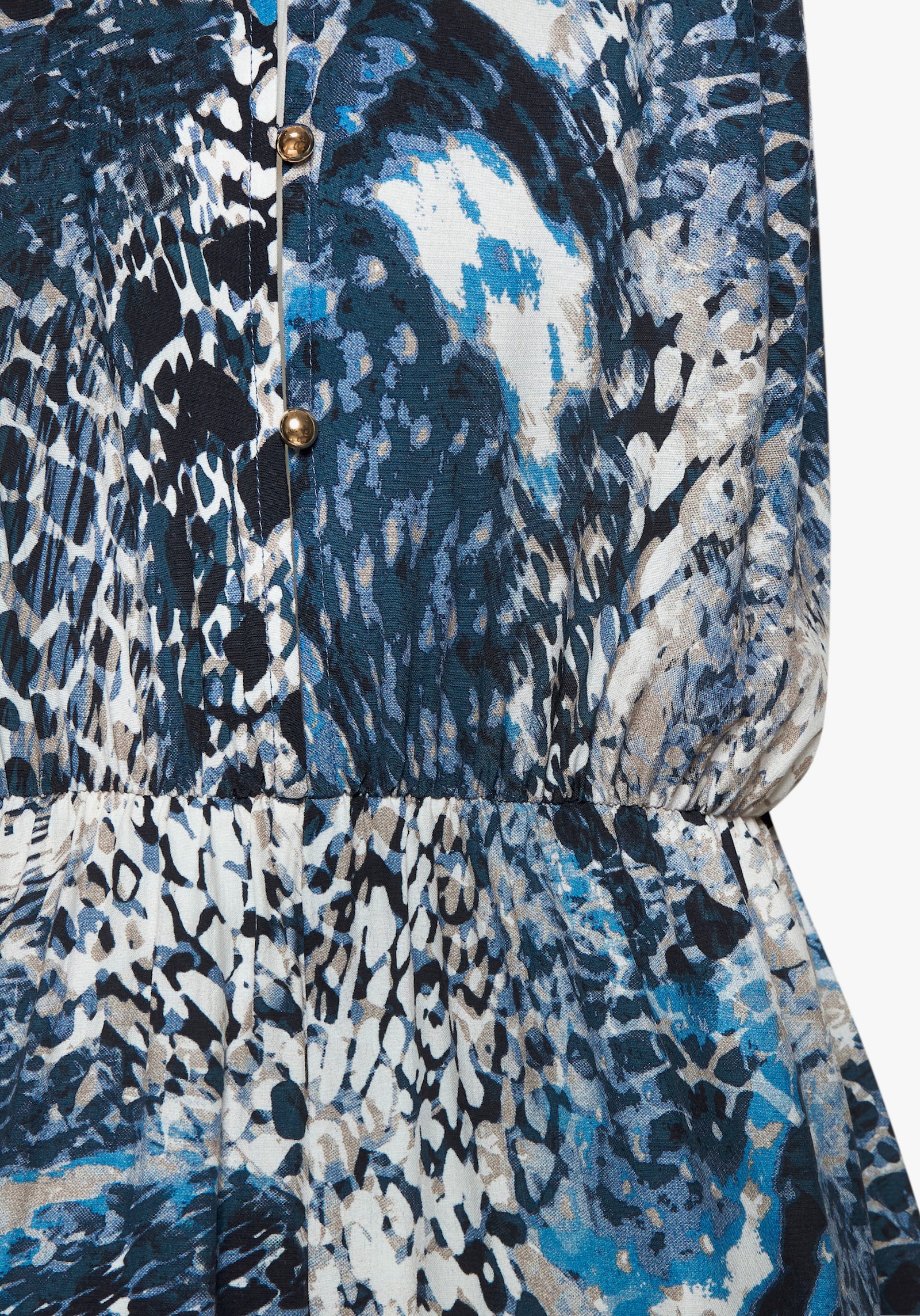 LASCANA Maxikleid - blau bedruckt