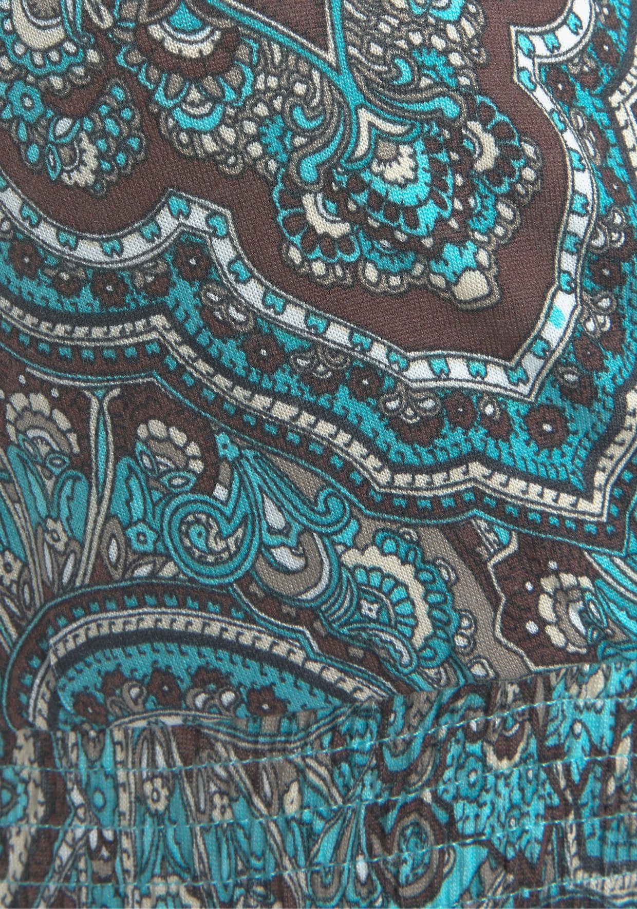 LASCANA Robe longue - turquoise imprimé