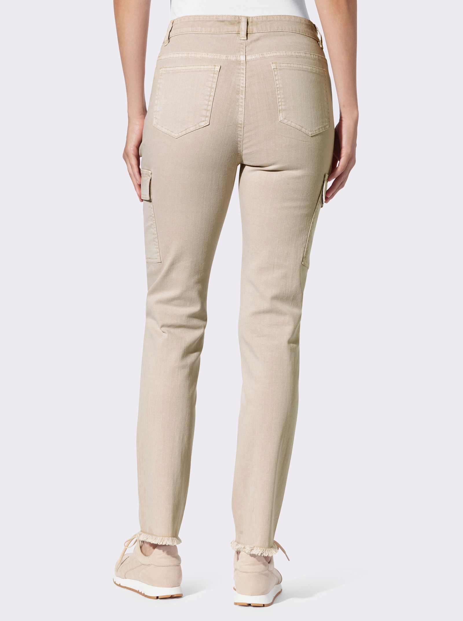 heine Hose mit Cargotaschen - sand