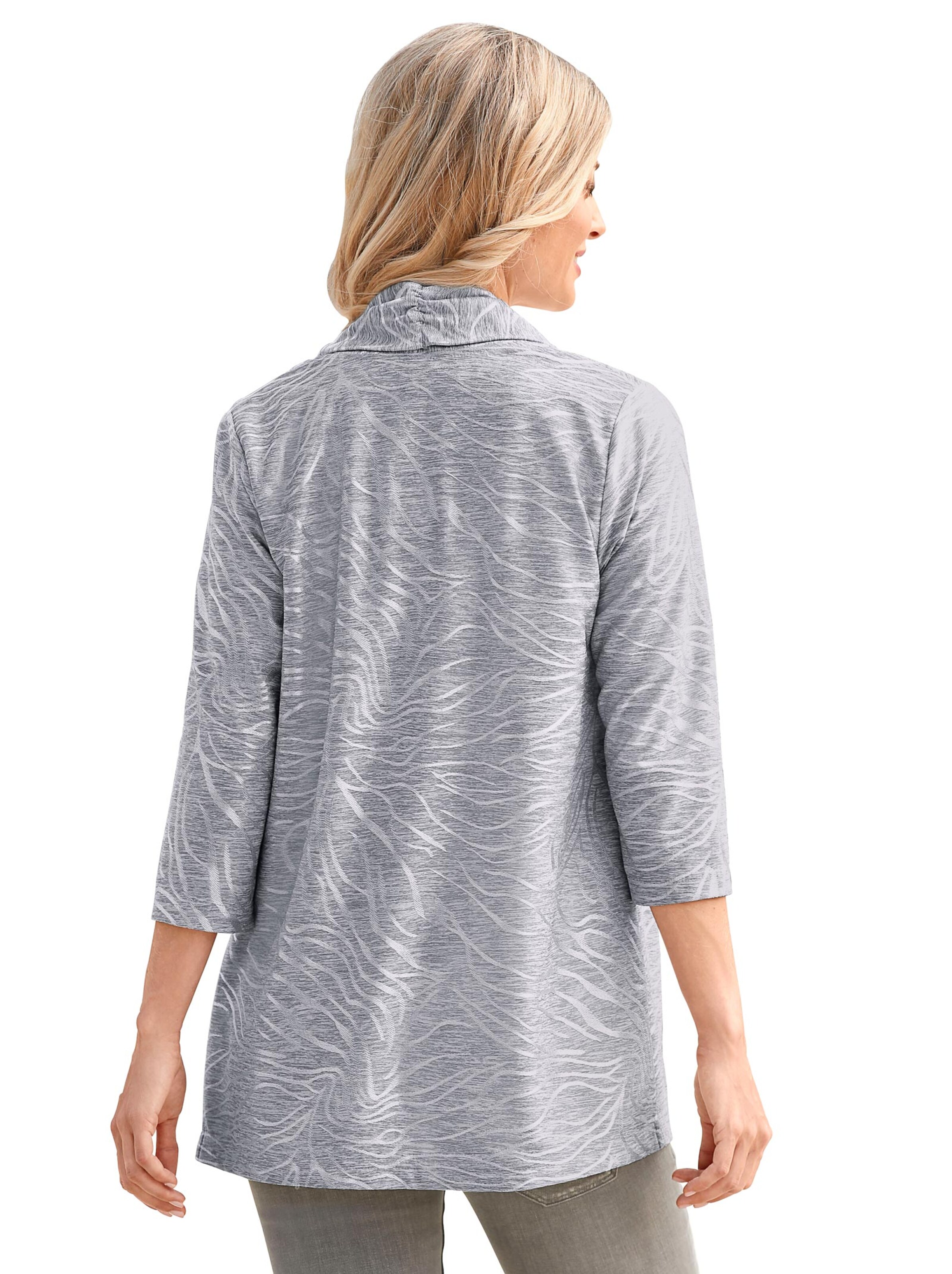 Shirtjacke - silbergrau