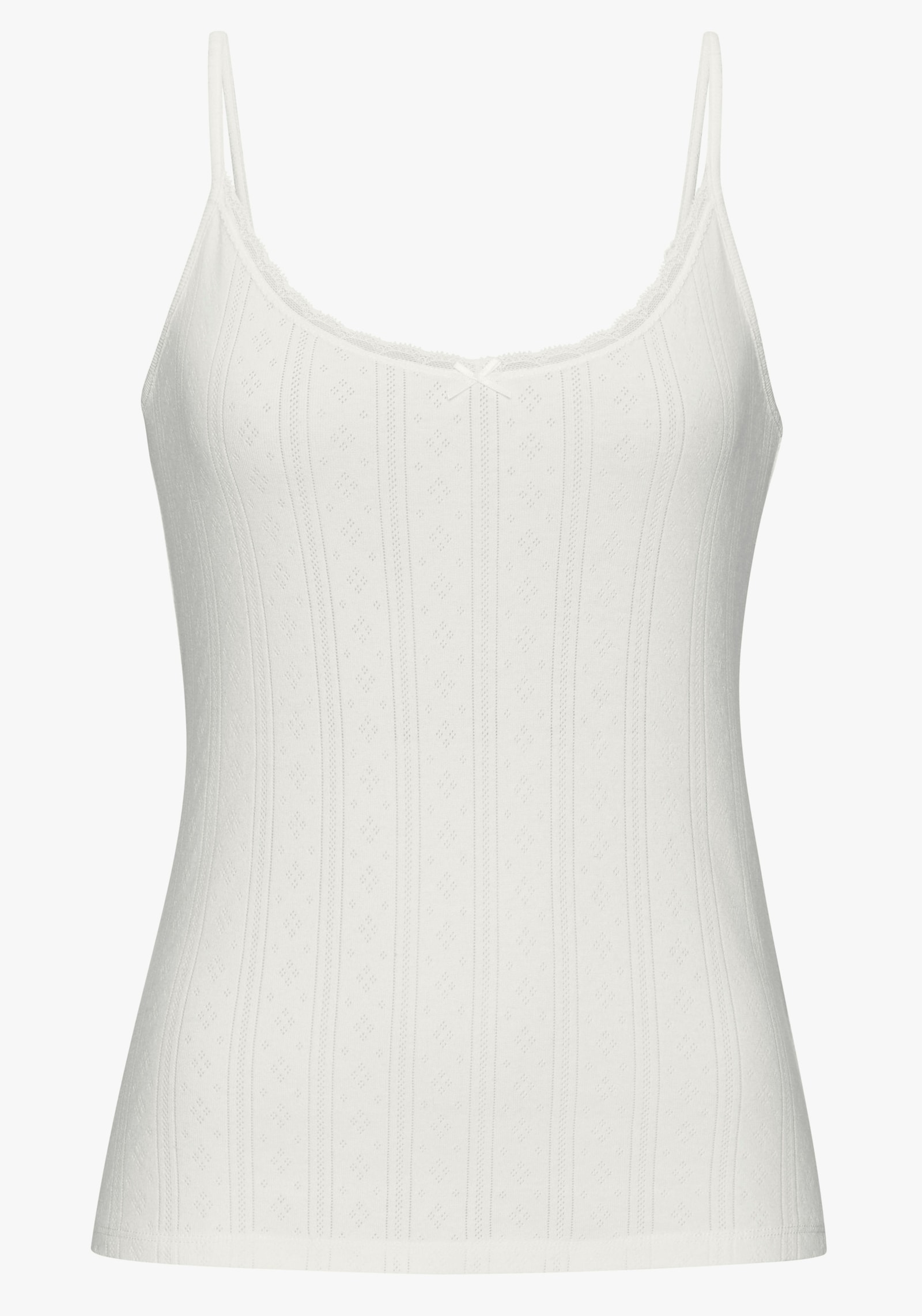 Vivance Unterhemd - schwarz, creme